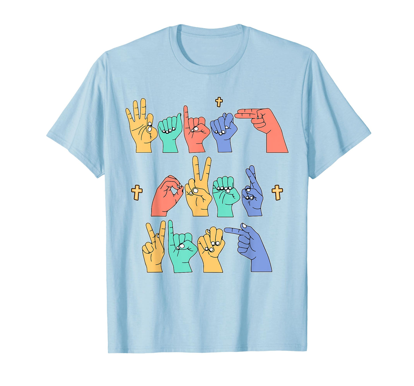 Faith Over Fear ASL Christian Jesus Toddler Sign Language T-Shirt