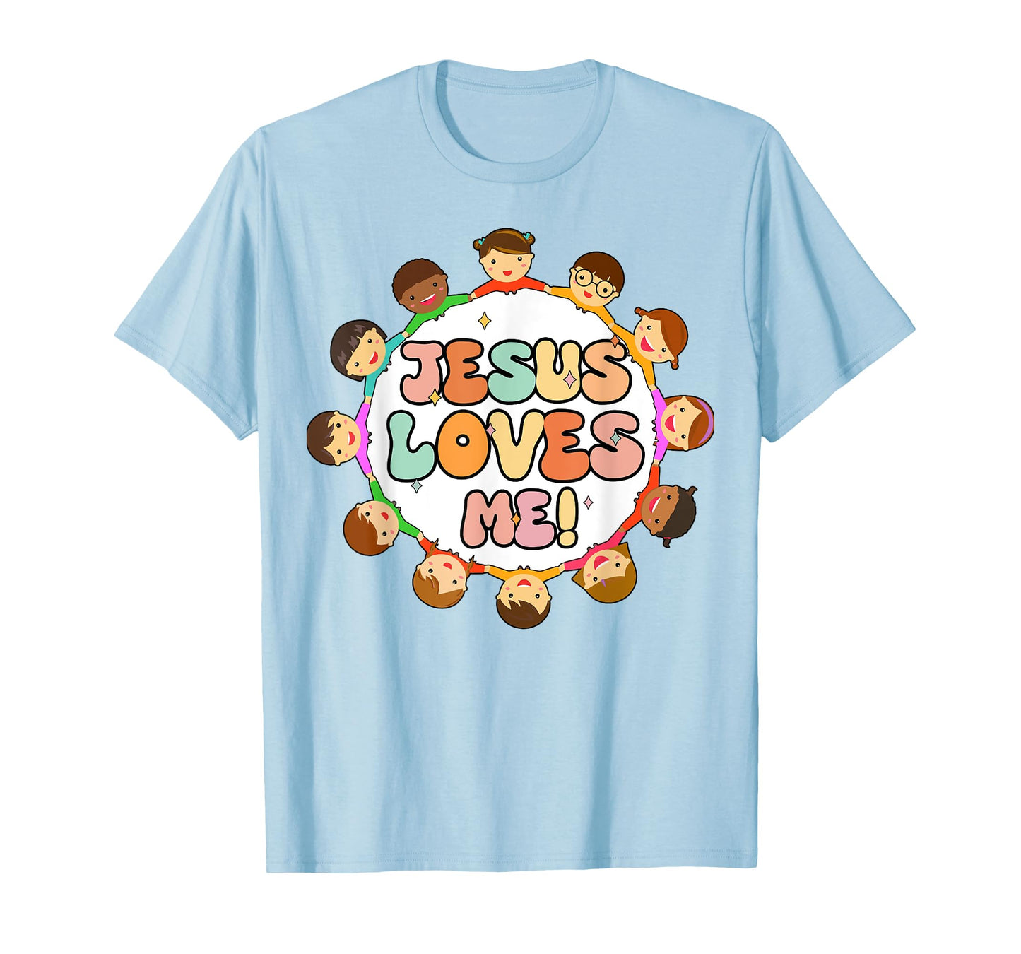 Kid Jesus Loves Me Christian Toddler Girl Women I Heart God T-Shirt
