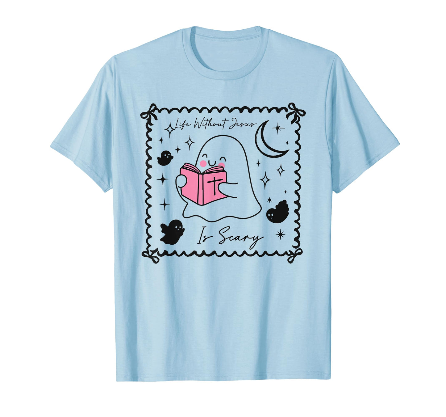 Spooky Life is Scary Without Jesus Christian Halloween T-Shirt