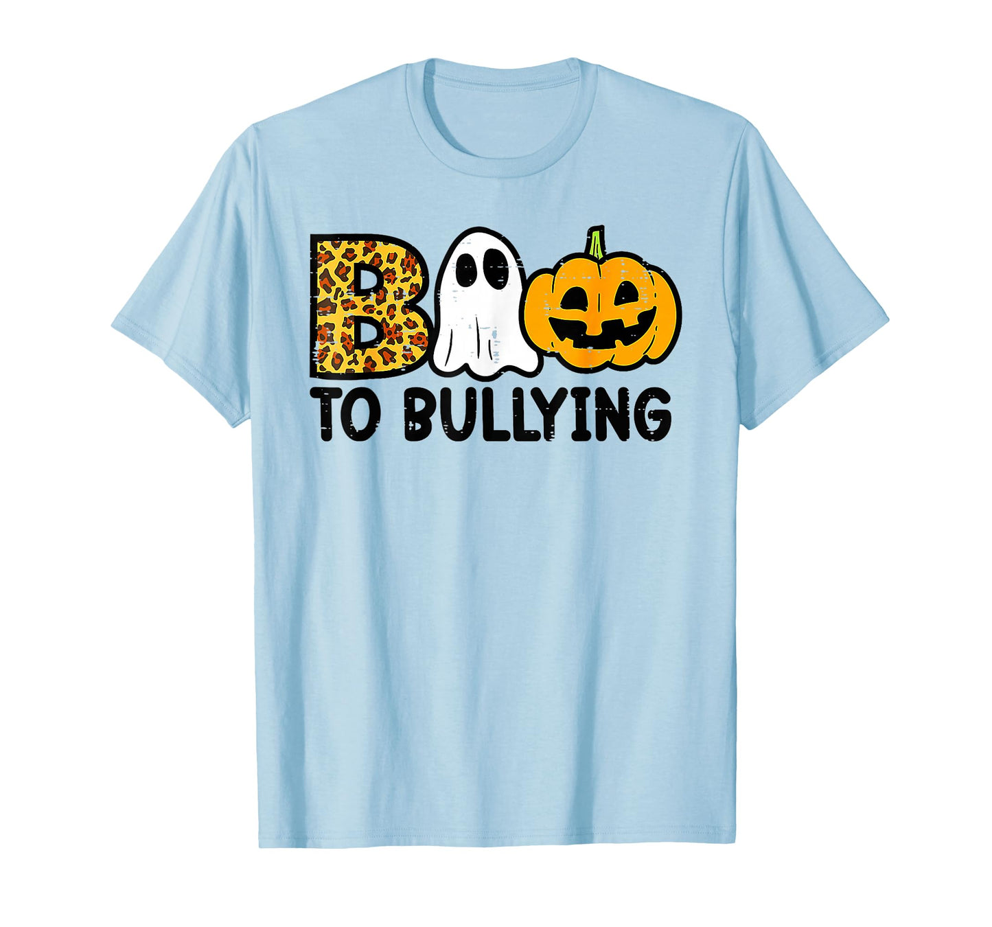 Boo to Bullying Halloween Ghost Anti Bully Unity Day Orange T-Shirt