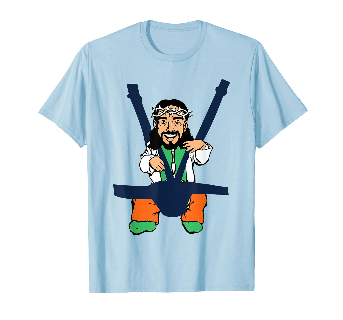 Baby Jesus Shirt in a Baby Carrier Funny Christ T-Shirt T-Shirt