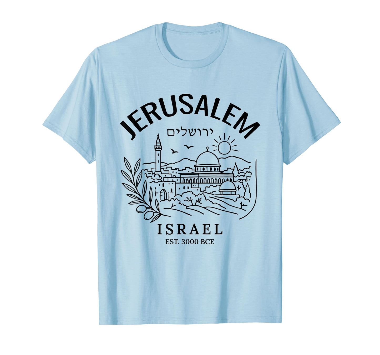 Jerusalem Holy City Israel City of David Biblical Roots T-Shirt