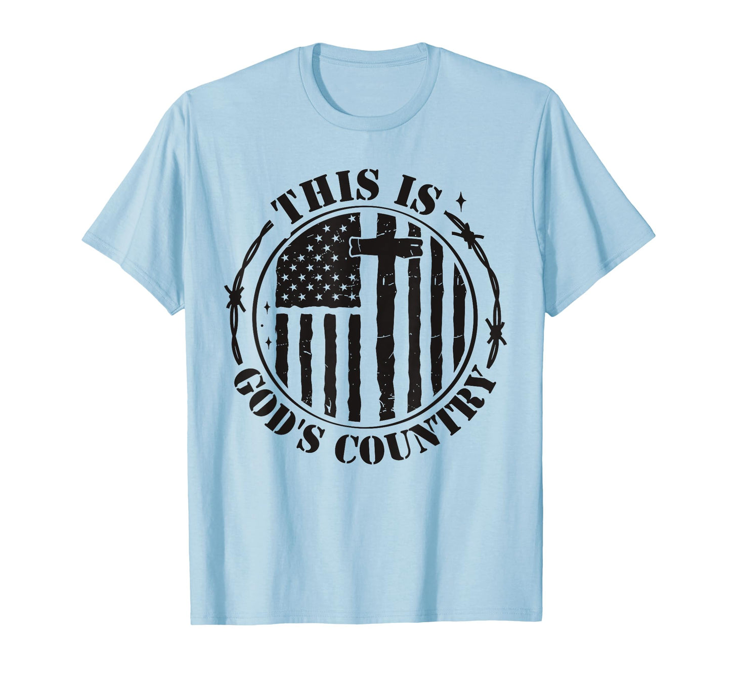 This Is God's USA Country Flag Patriotic Christian Faith USA T-Shirt