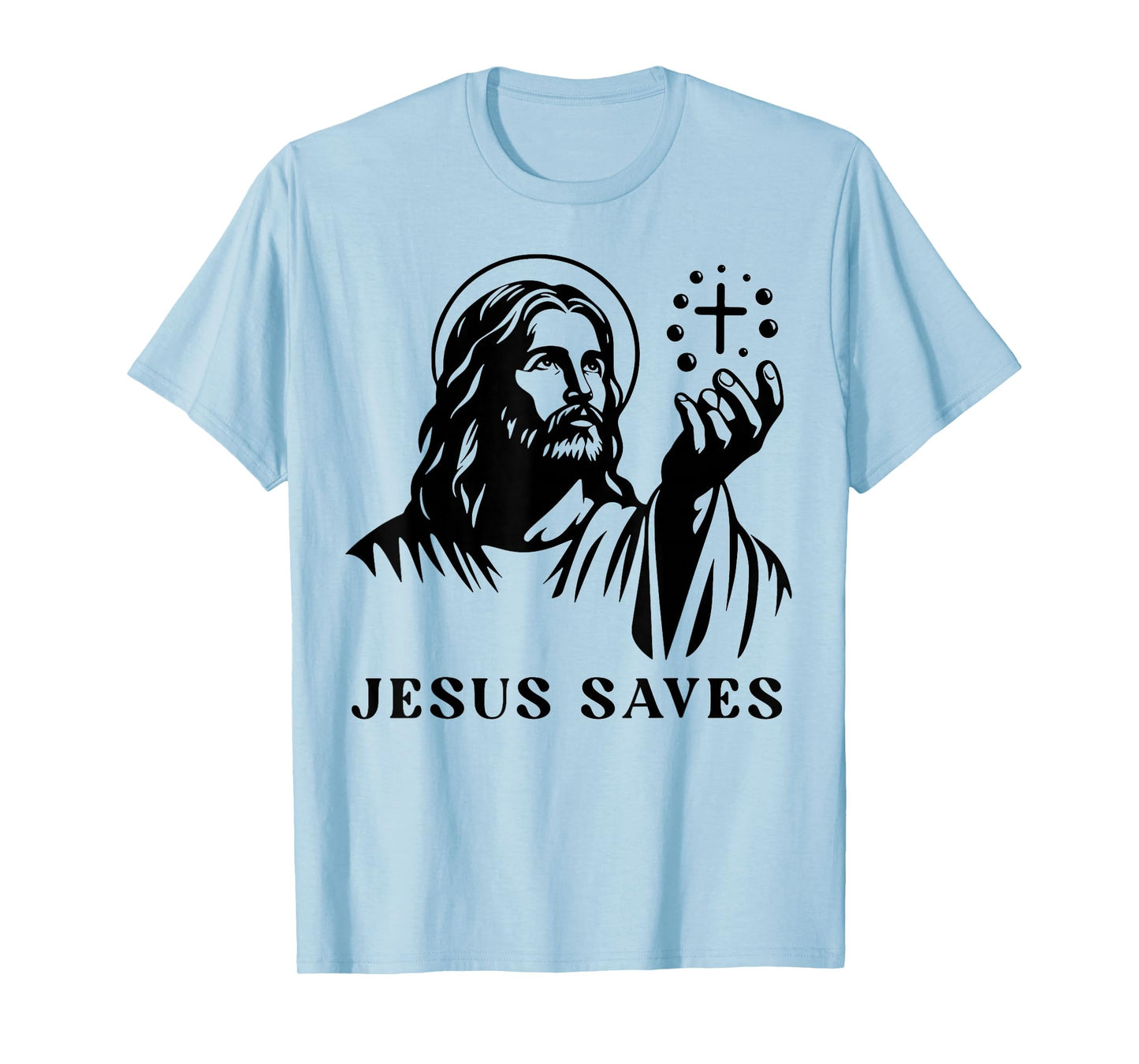 Jesus Saves Christian Cross God Minimal Faith Bible Pray T-Shirt
