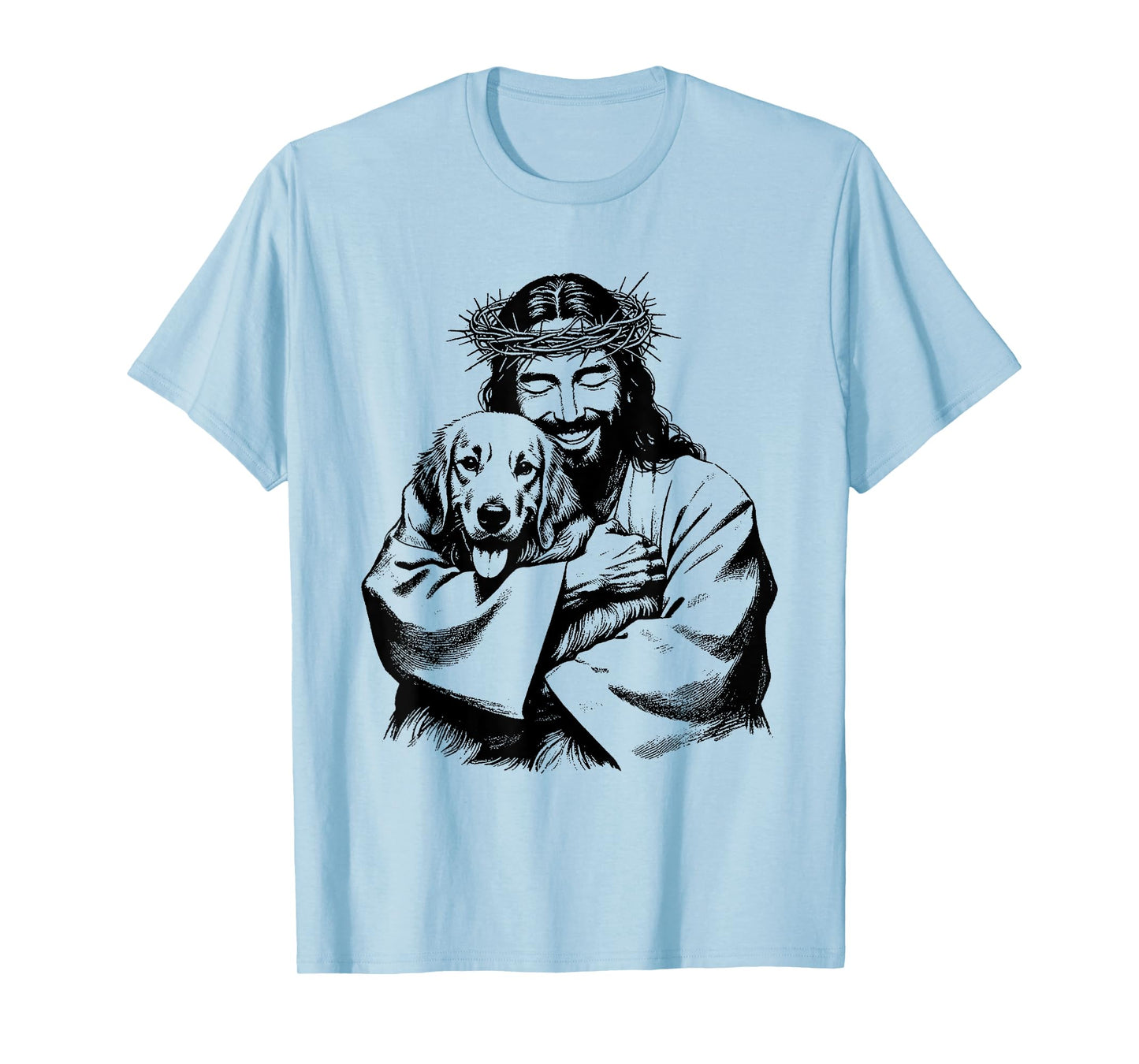 Jesus Golden Retriever - Funny Christian Religious Dog Lover T-Shirt for Men Women Kids