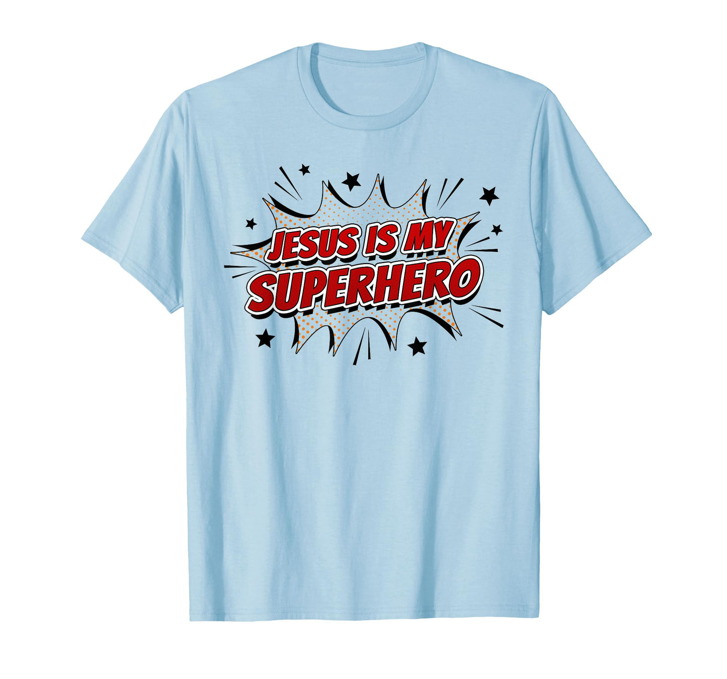 Jesus is My Superhero – Kids & Adult Christian Faith Comic T-Shirt