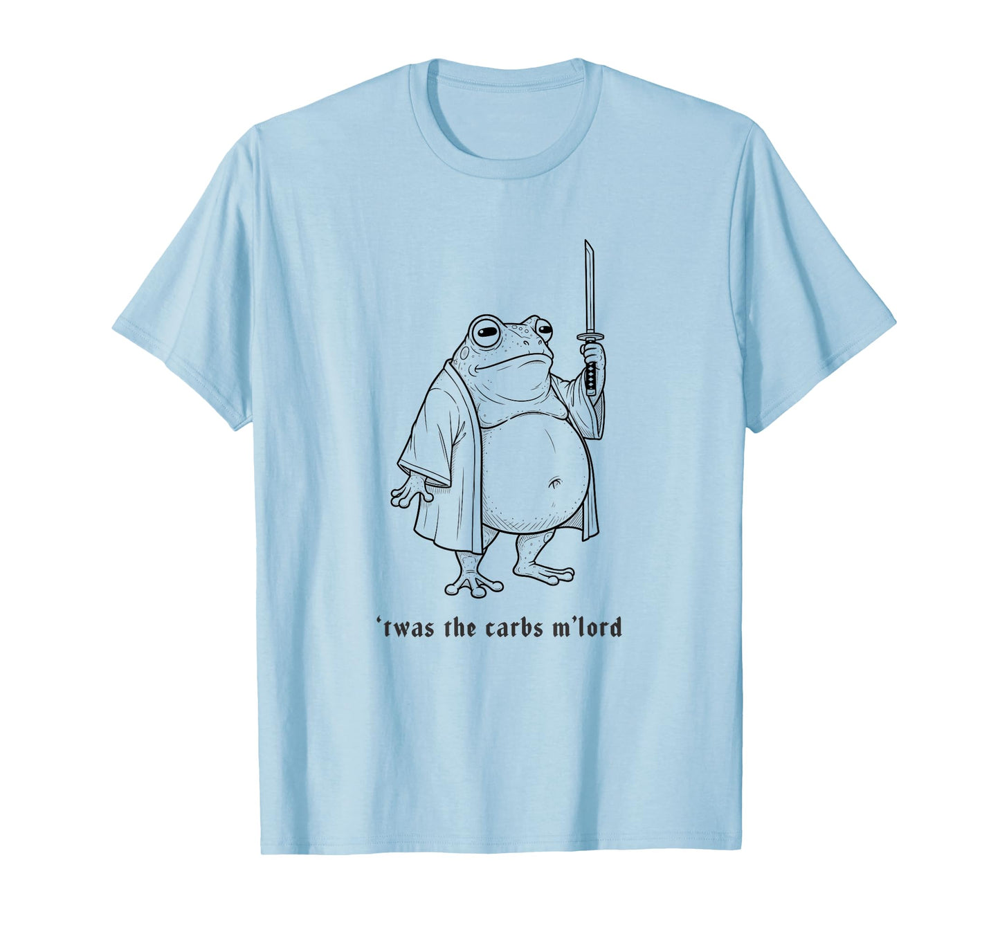 Funny Toad Frog 'TWAS The Carbs M'lord Vintage Meme T-Shirt