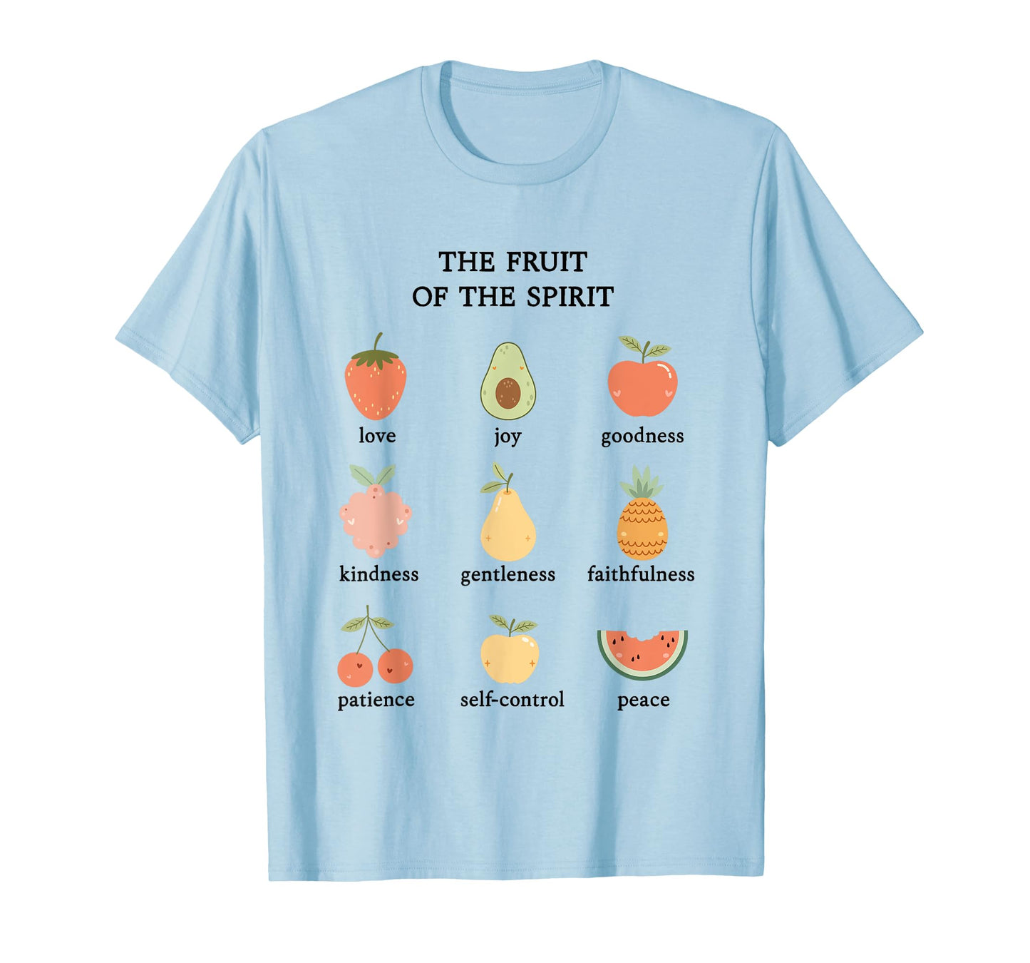 Fruit of the Spirit Cute Christian Girl Aesthetic T-Shirt