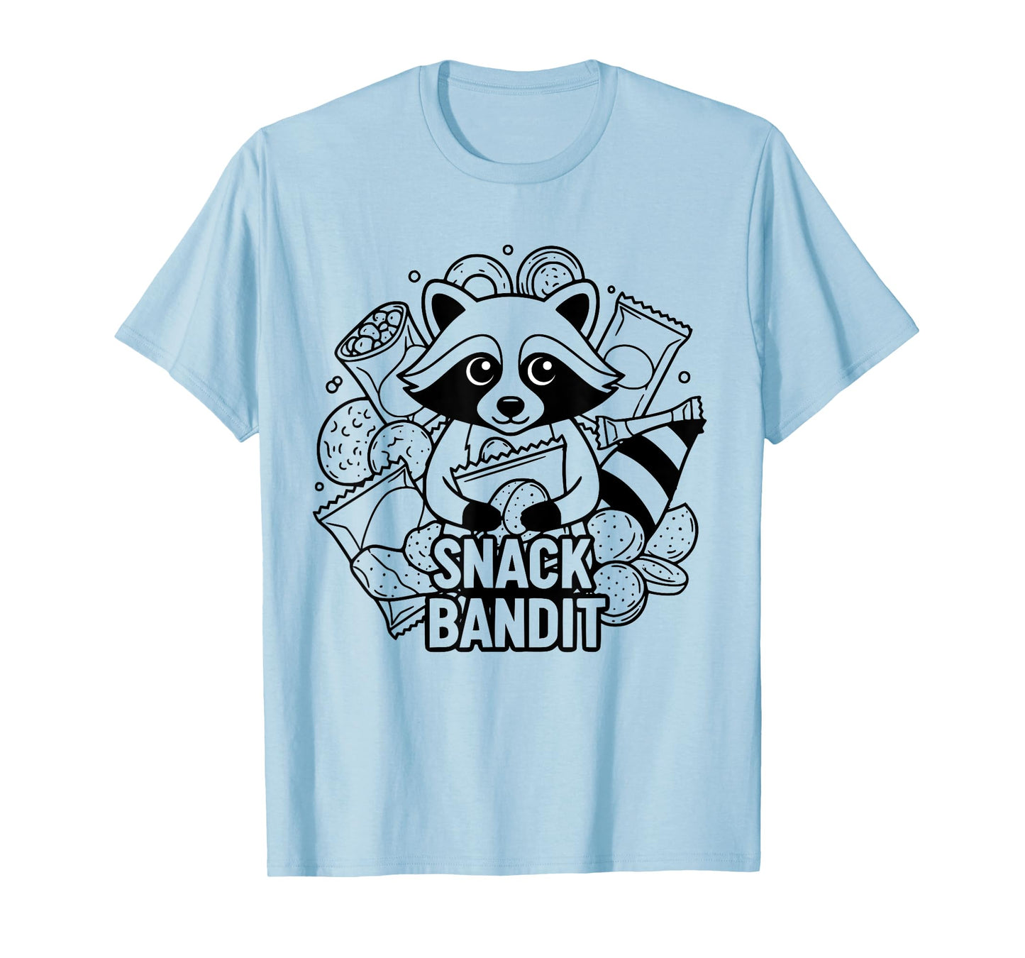 Funny Raccoon Snack Food Bandit Quote T-Shirt