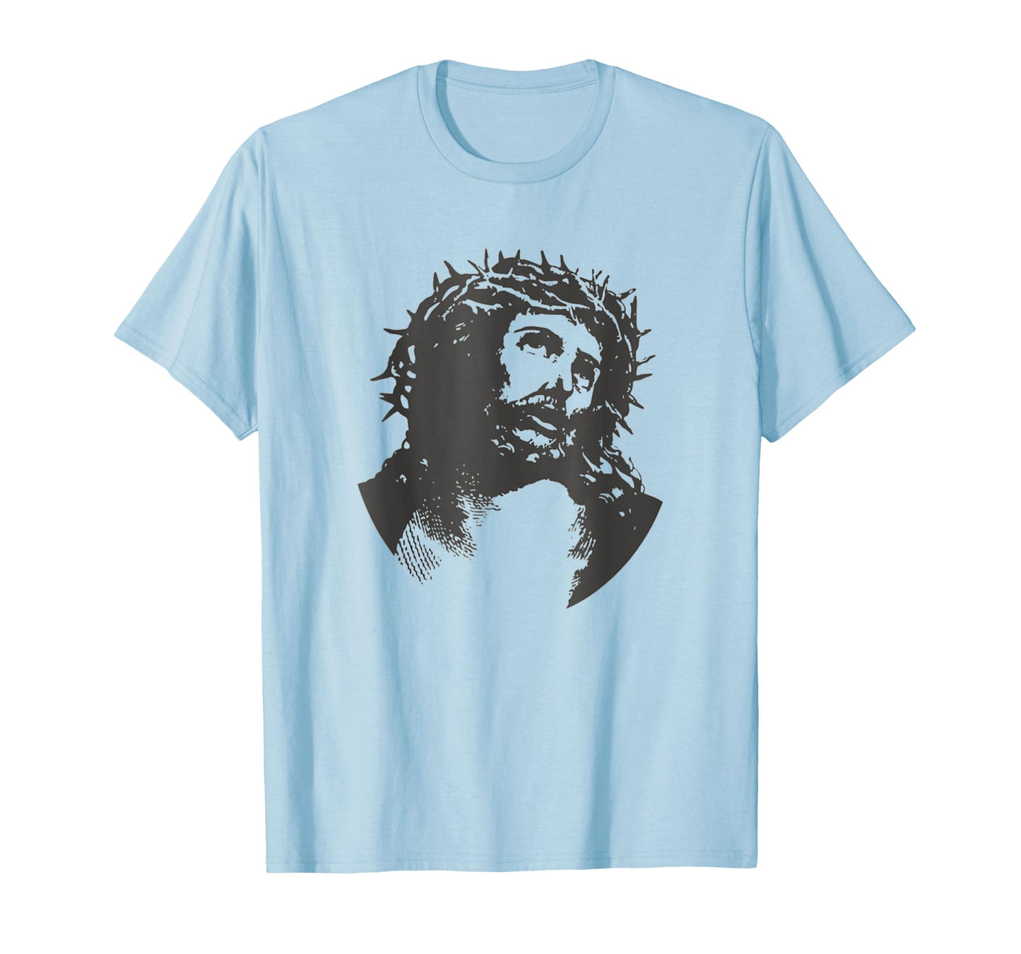 Face Of Jesus Christ Crown Of Thorns Catholic Faith T-Shirt