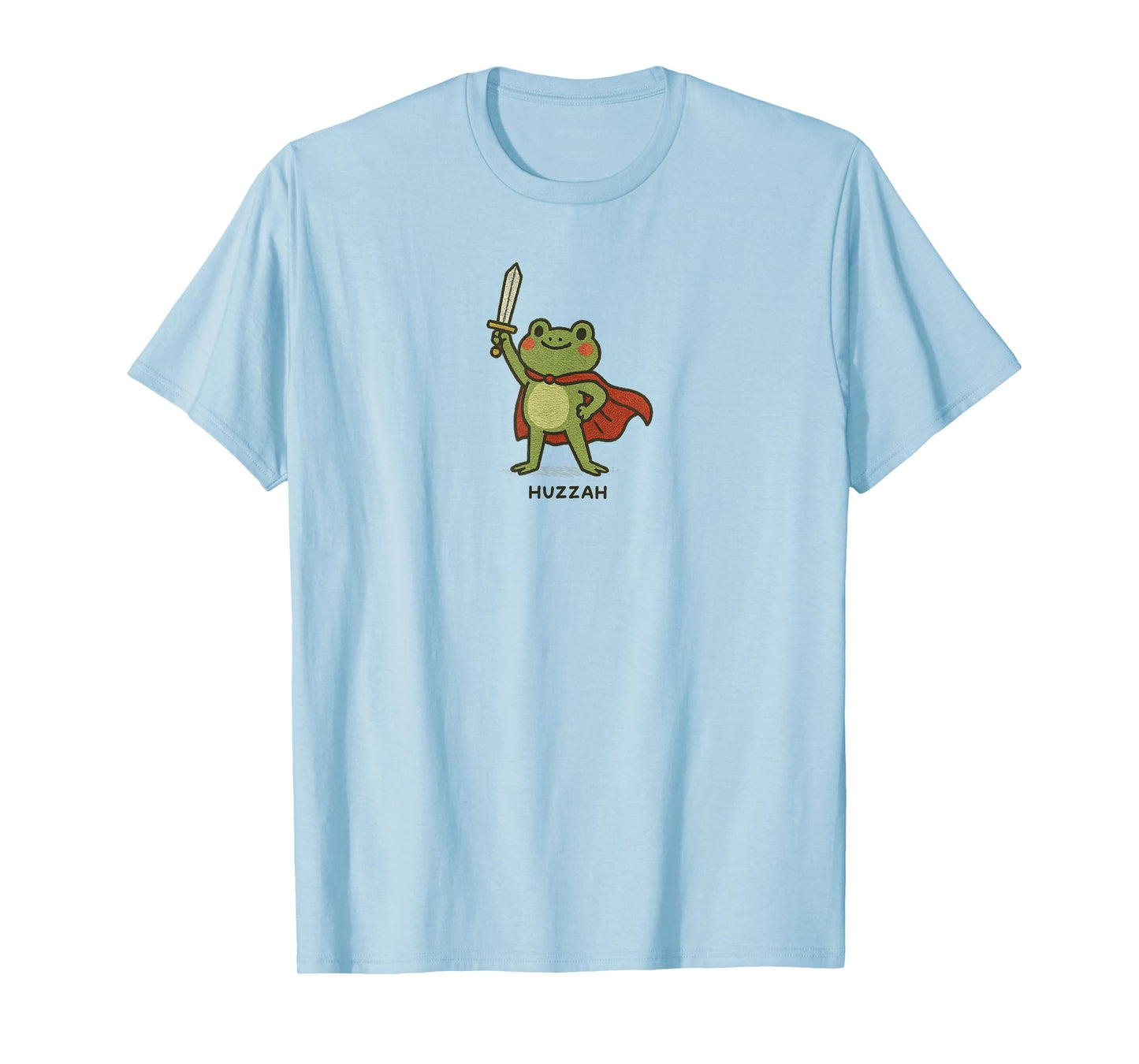 Huzzah Frog Funny Sword Meme Tee T-Shirt
