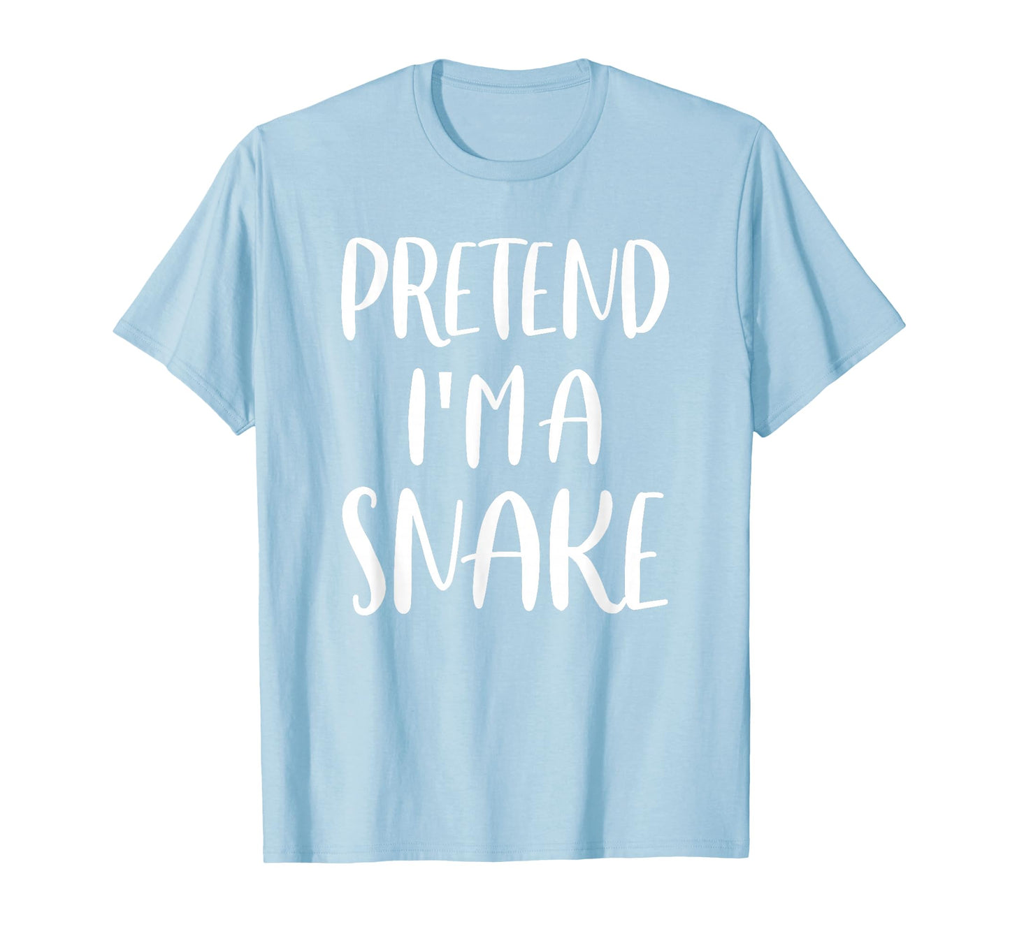 Pretend I'm A Snake Lazy Halloween Costume T-Shirt