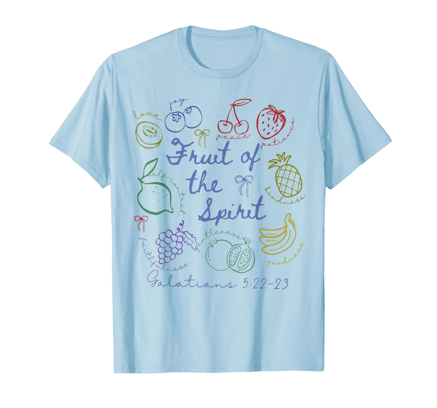 Fruit of The Spirit Christian Christianity Bible Verse Women T-Shirt