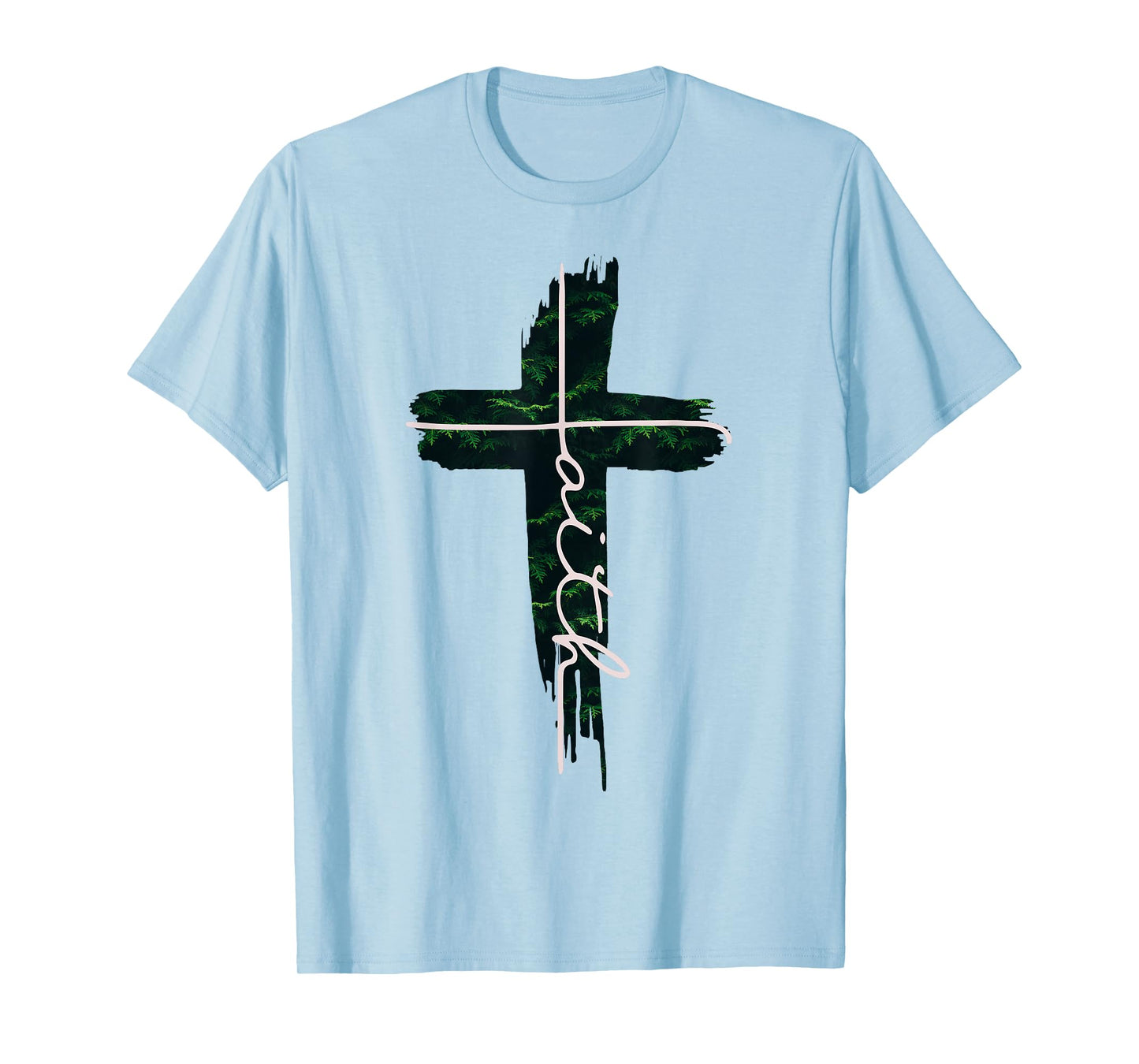 Faith Cross Tree Christian Men and Women Kids T-Shirt