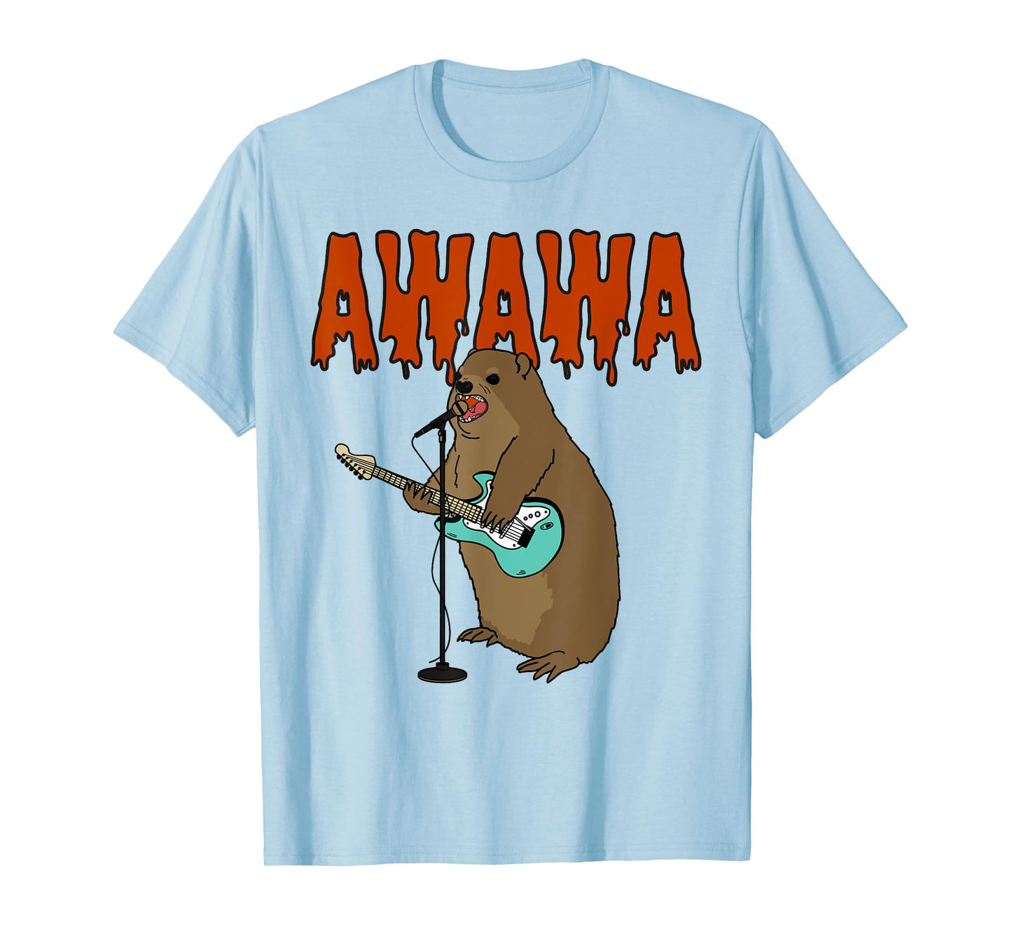 Rock Hyrax Awawa Cute Hyrax Meme Hyrax Lover Angry Hyrax T-Shirt