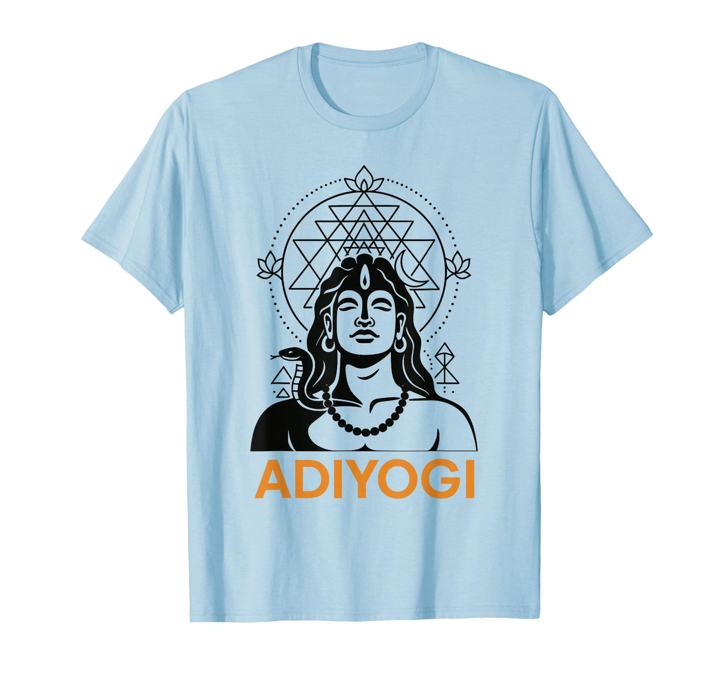 Adiyogi Shiva Sri Yantra Sacred Geometry God of Yoga T-Shirt