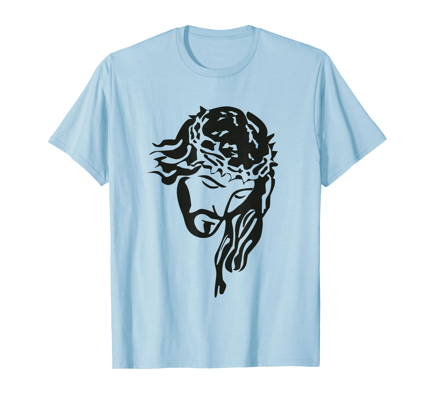 Jesus Christ Face with Crown of Thorns God Bible Positive T-Shirt