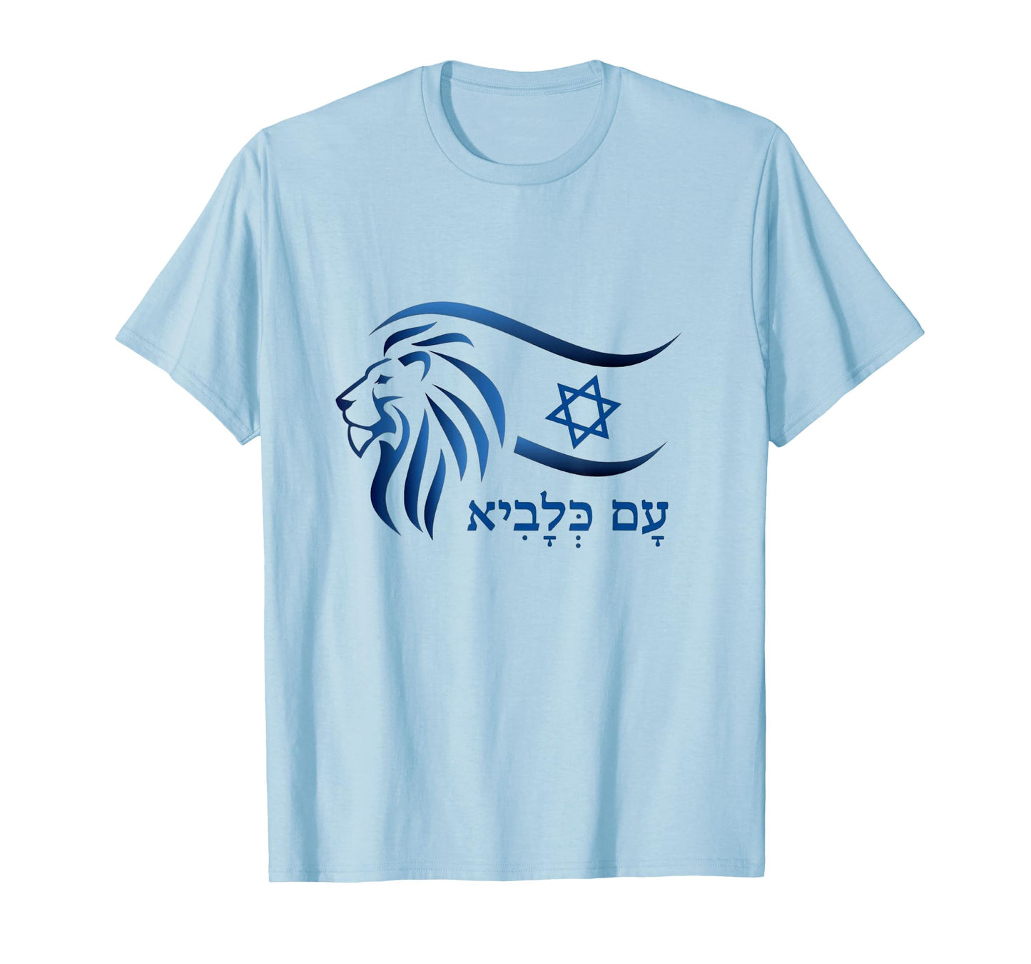 Rising Lion Nation Of Israel Jewish Bible Am Israel Chai T-Shirt