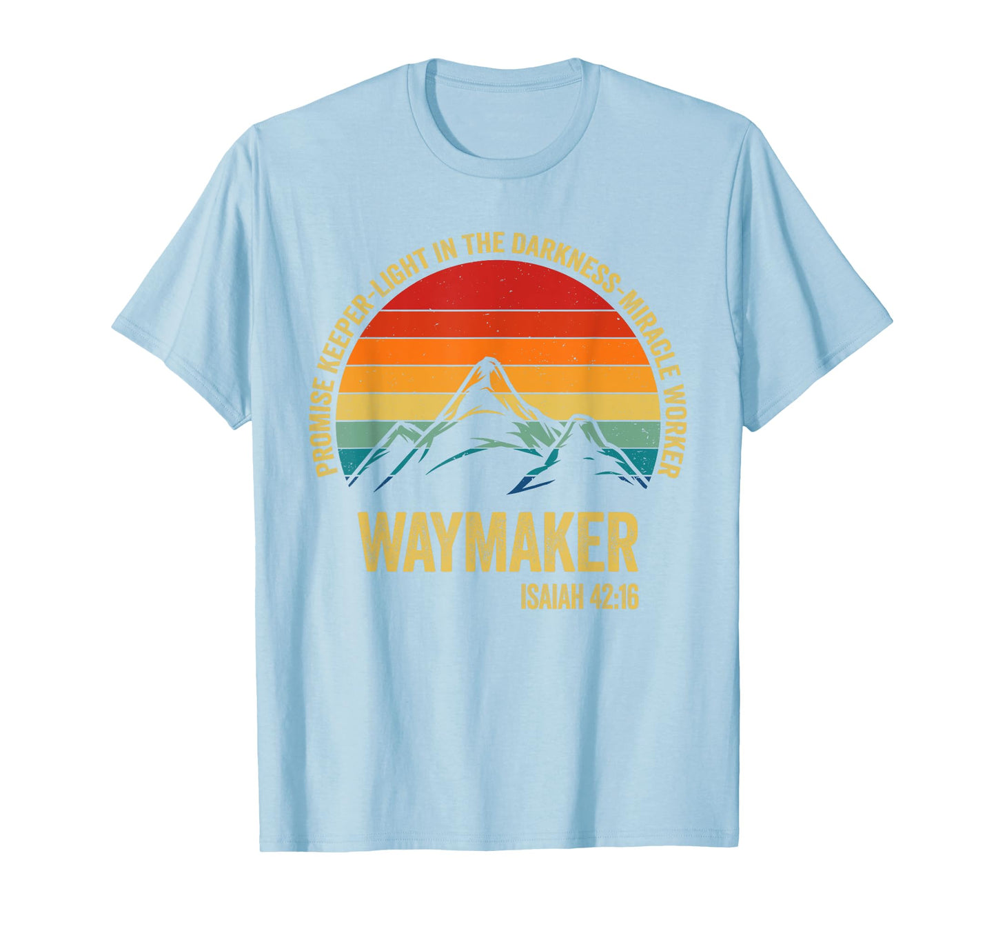 Waymaker Vintage Promise Keeper Miracle Worker Christian T-Shirt