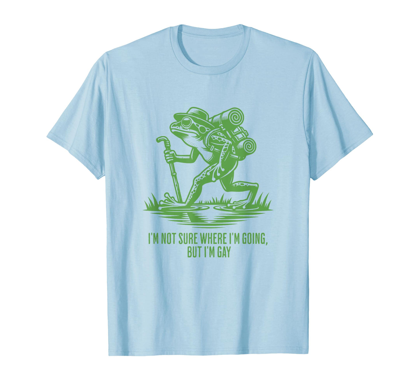 I'm Not Sure Where I'm Going But I'm Gay Frog LGBT T-Shirt