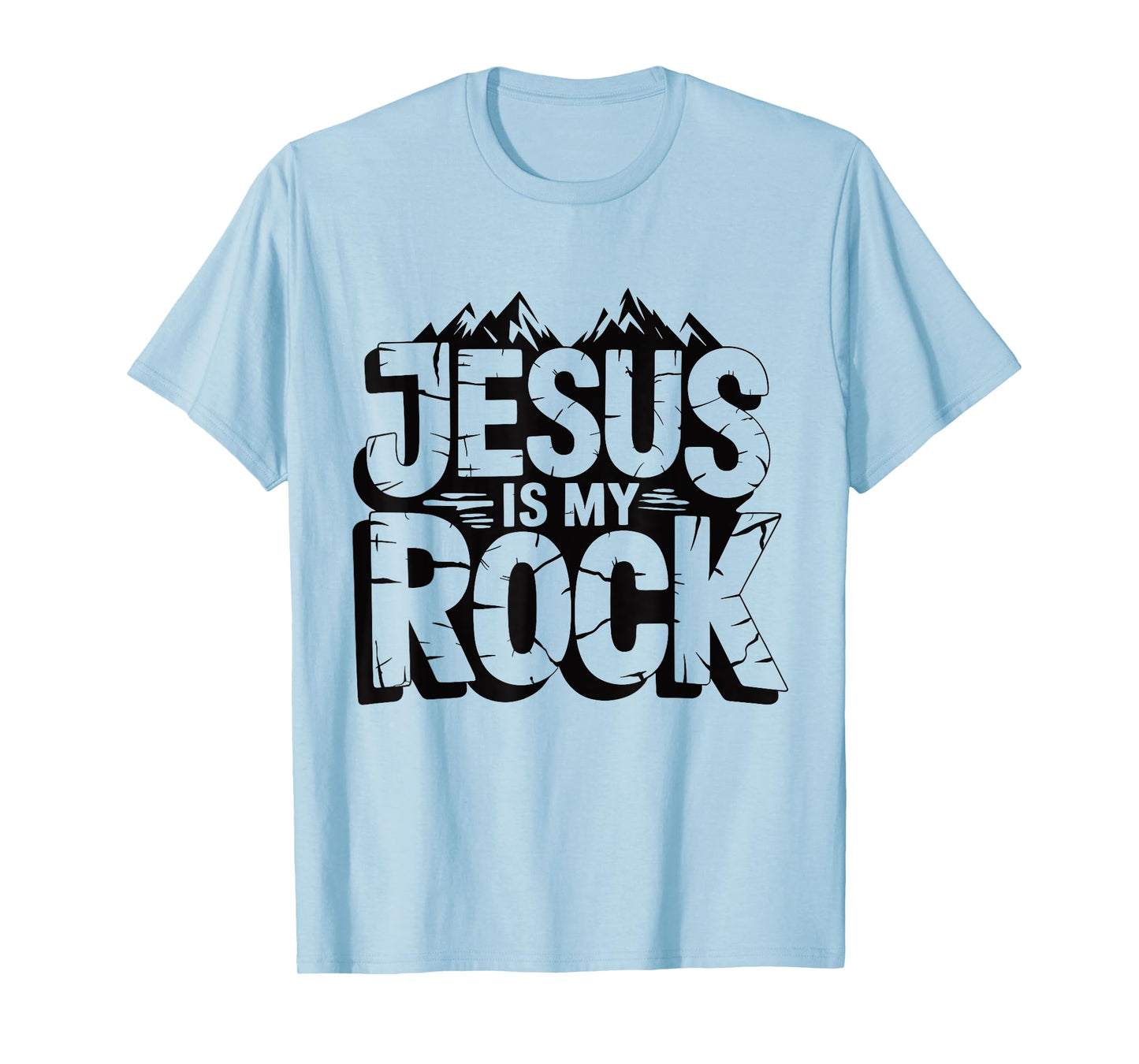 Biblical Jesus Is My Rock Christian T-Shirt