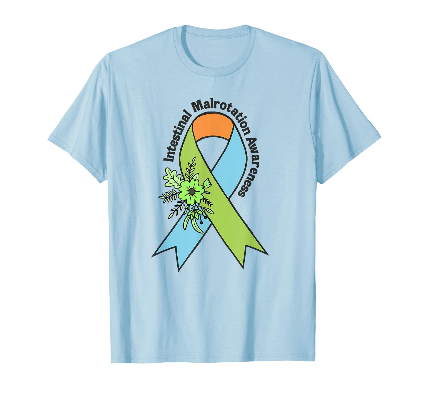 Intestinal Malrotation Awareness Warrior Survivor Ribbon T-Shirt