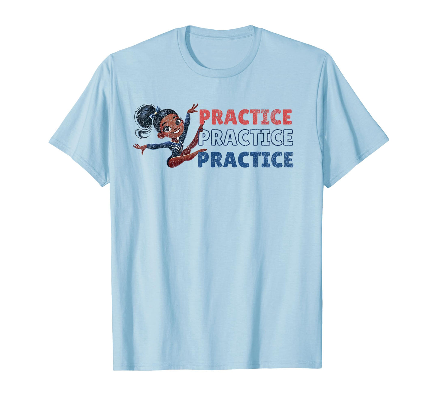 Simone T Practice Practice Retro Tee Boys and Girls T-Shirt