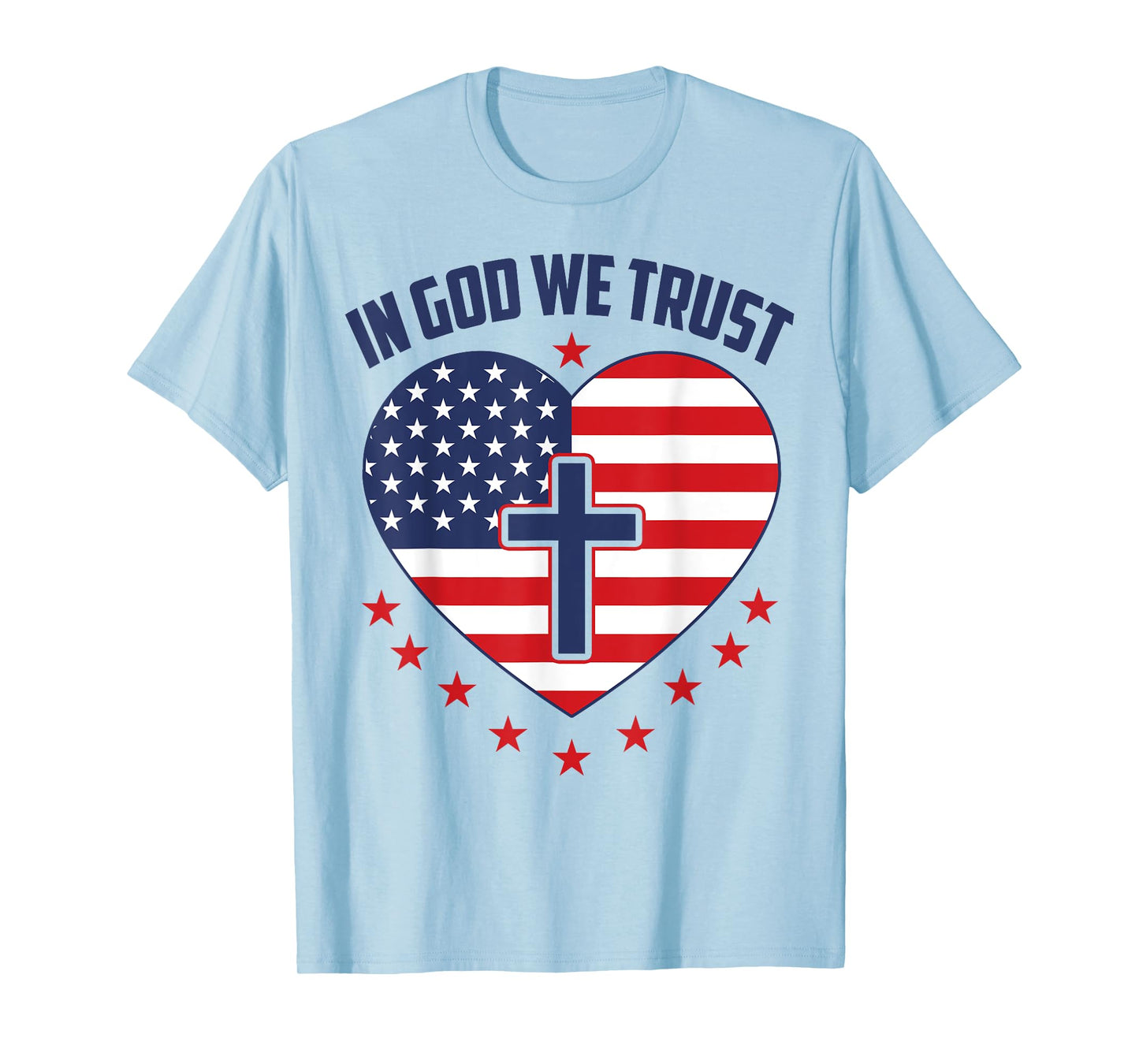 In God We Trust Christian Heart T-Shirt