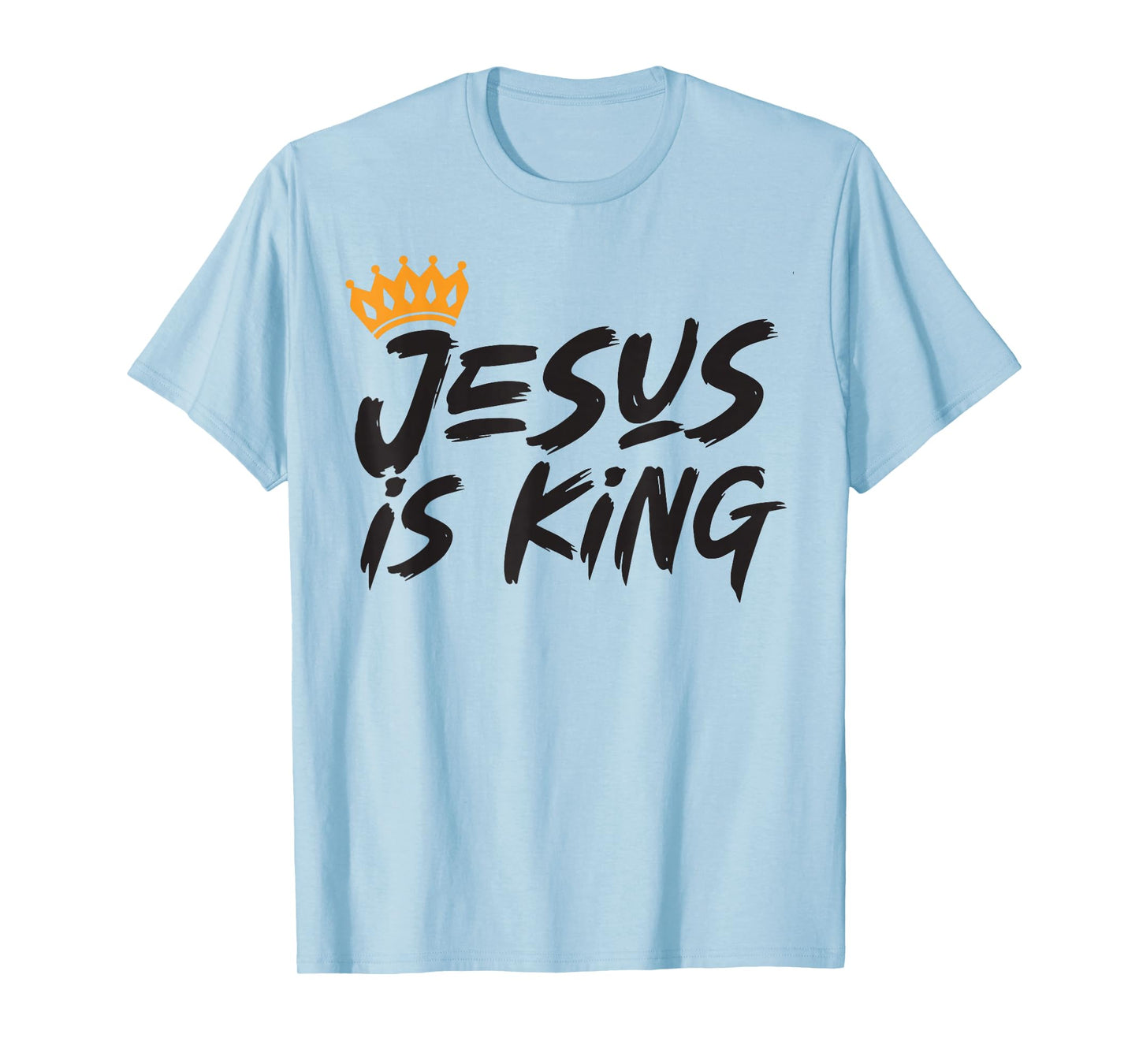 Jesus is King Christian Cross God Faith Bible Religious Pray T-Shirt
