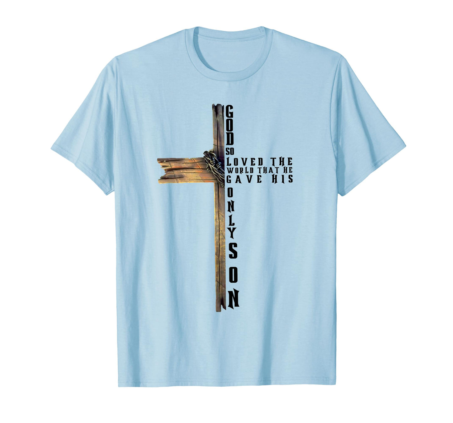 John 3:16 Christian Cross Bible T-Shirt