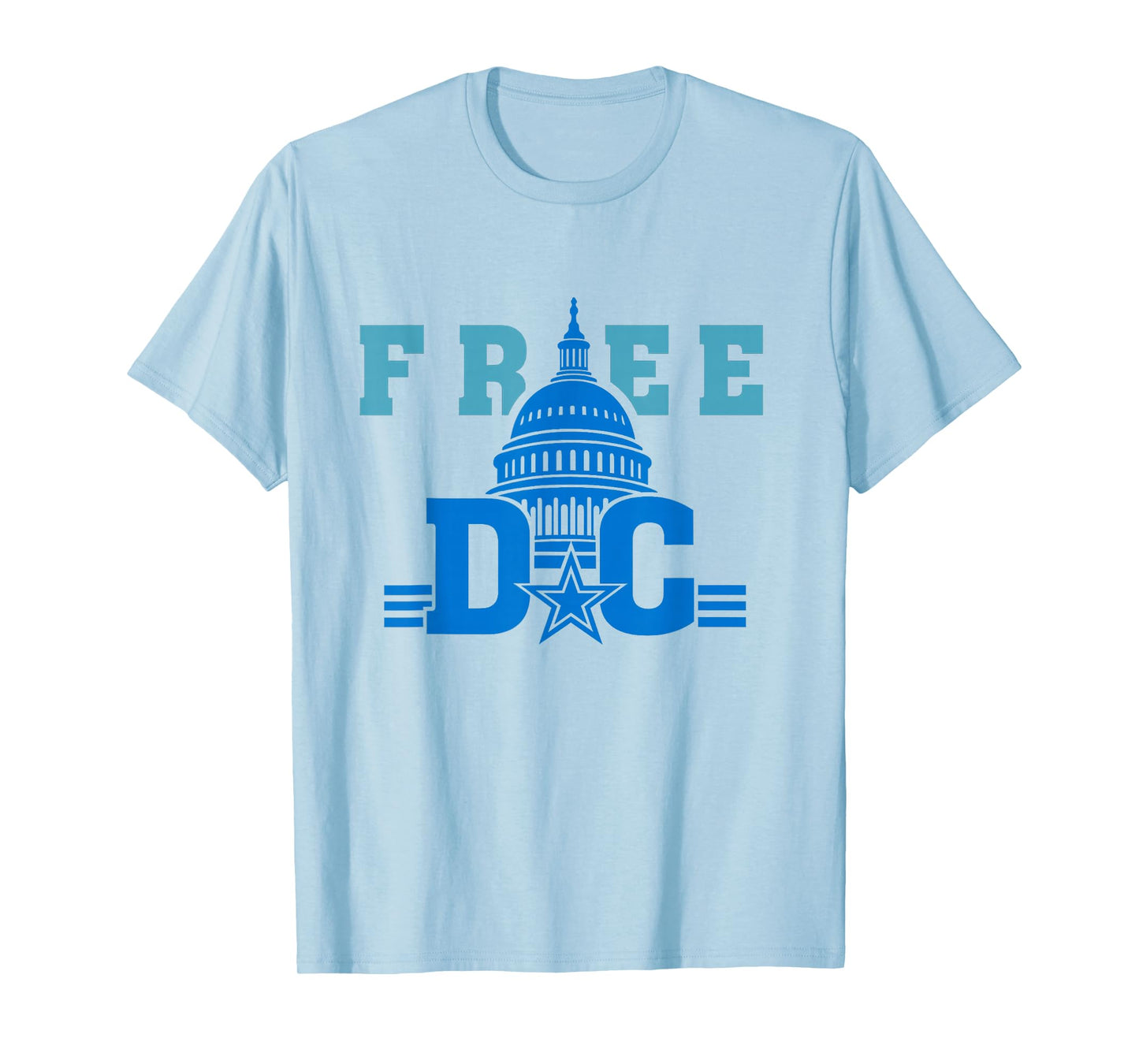 Free DC Washington DC Statehood Political Activism Quote T-Shirt