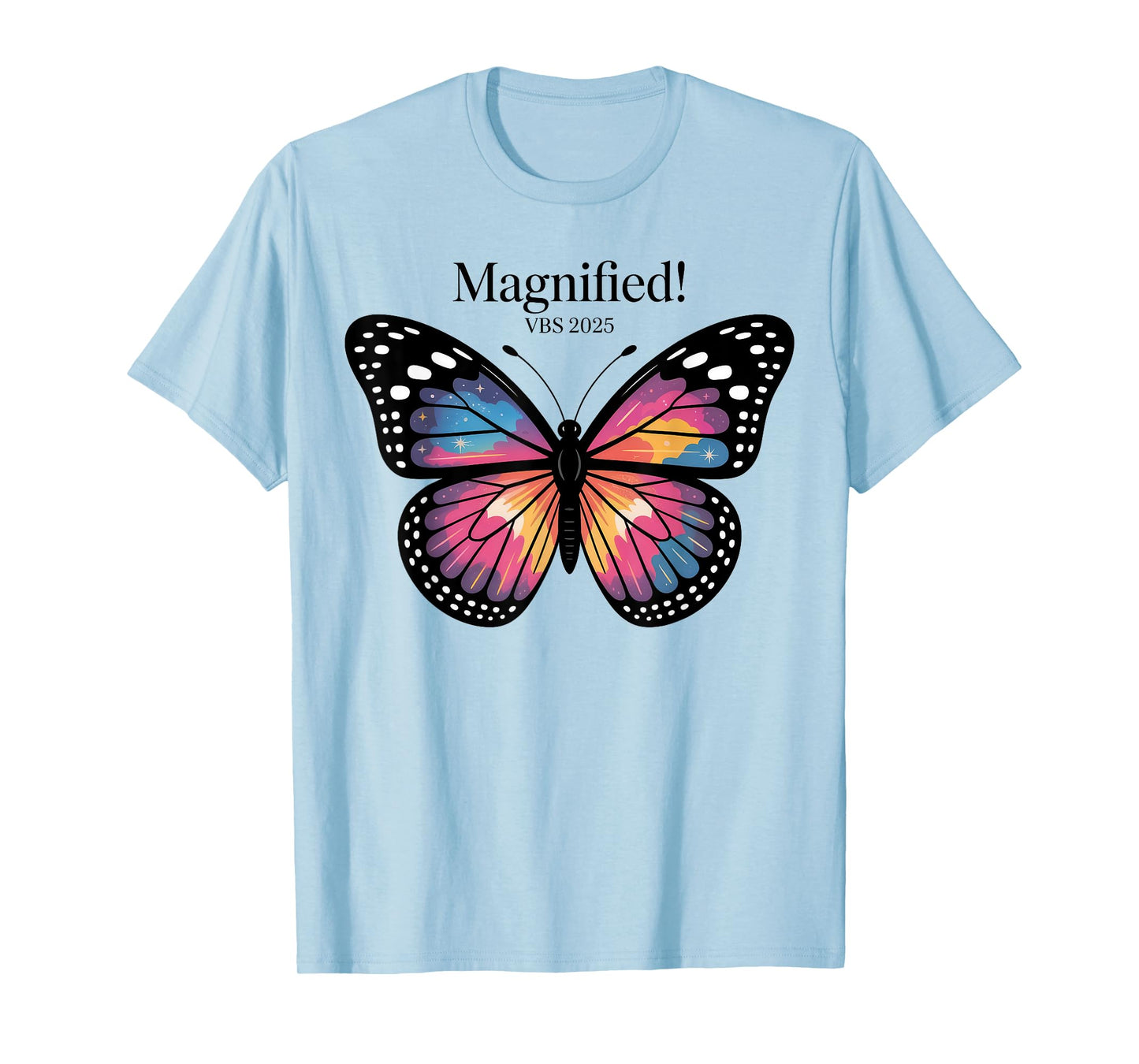 Butterfly VBS 2025 Shirt Magnified Vacation Bible School T-Shirt