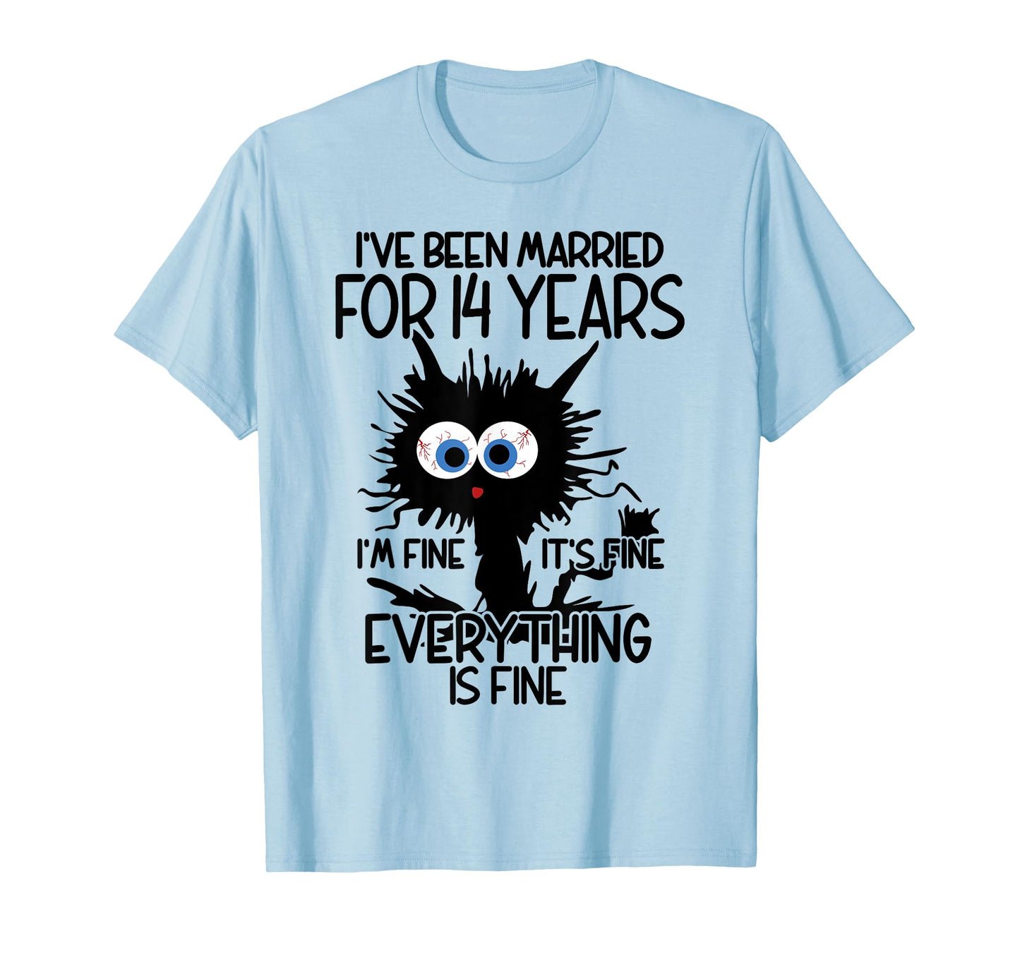 Ivory Wedding I've Been Married For 14 Years T-Shirt