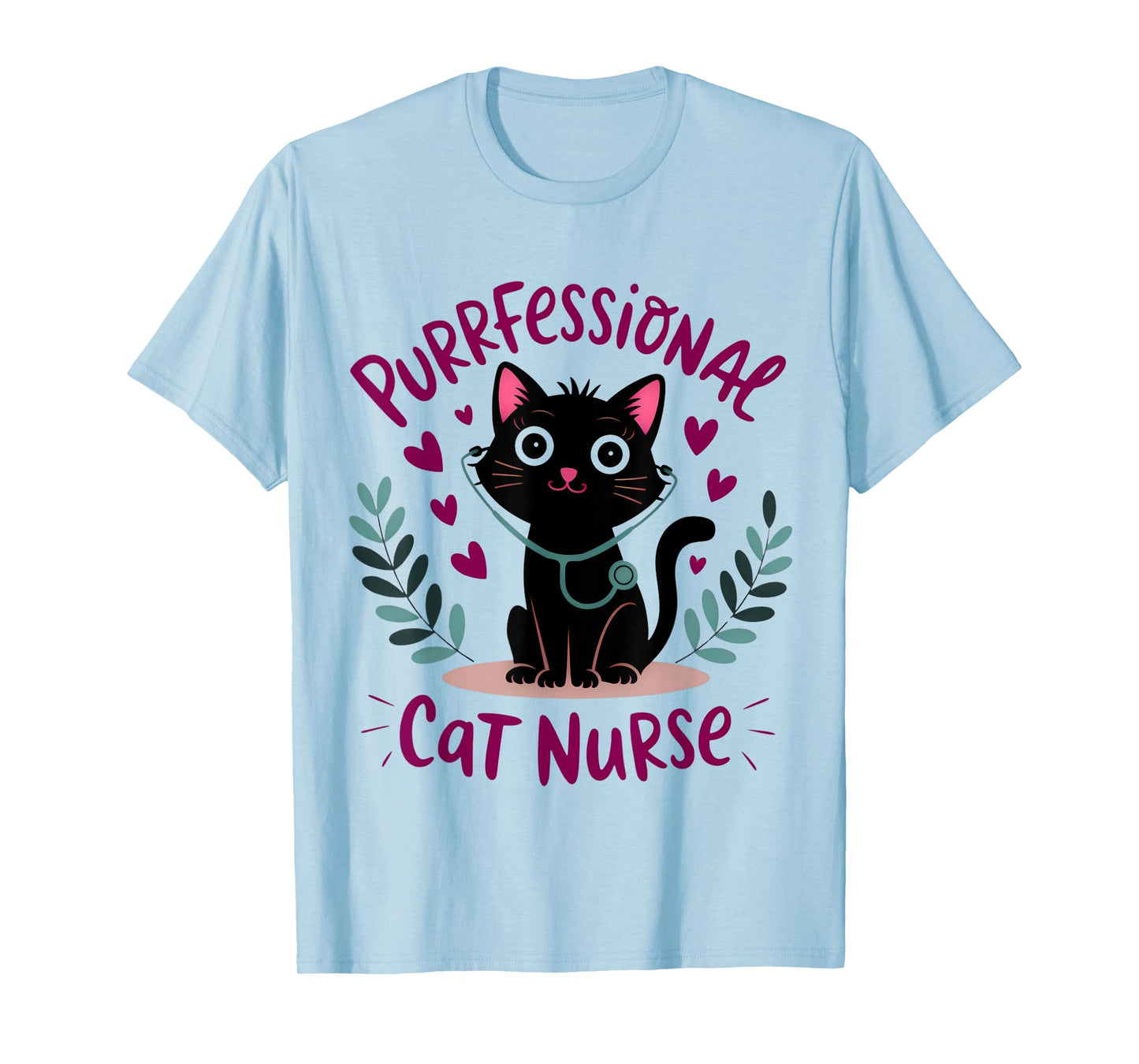 Purrfessional Cat Nurse for International Cat Day T-Shirt