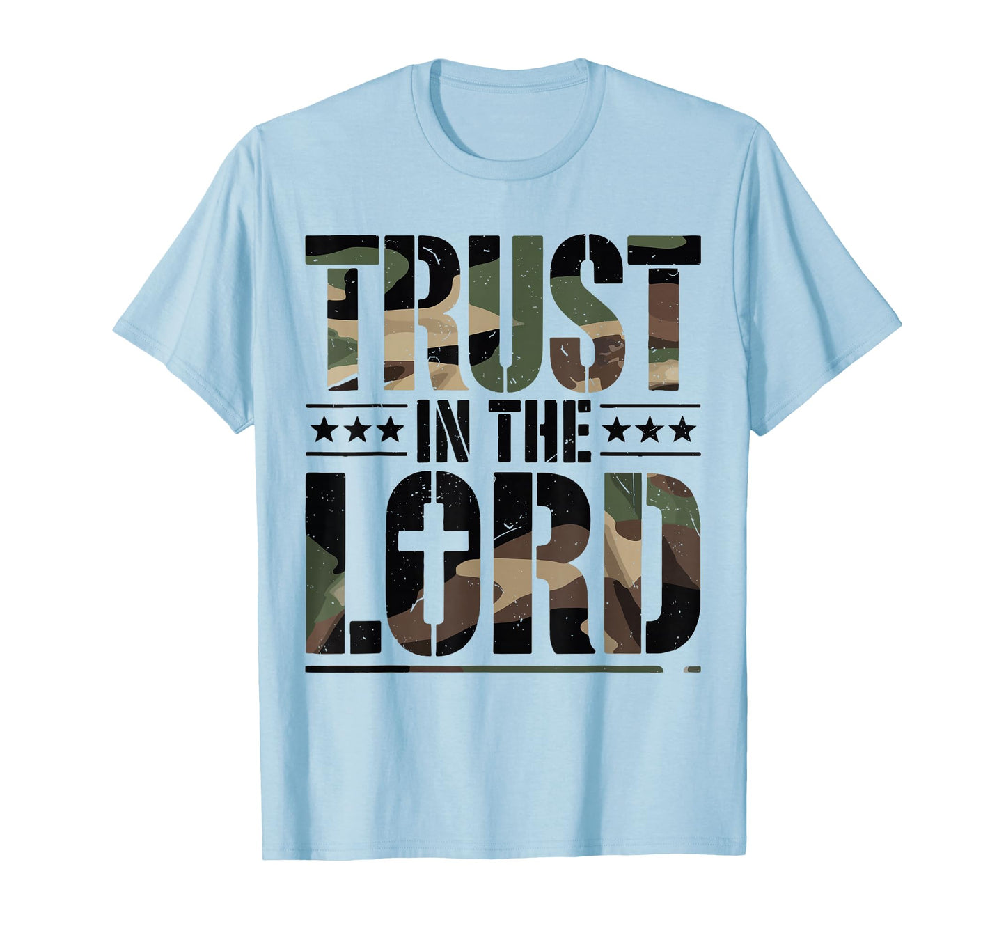Christian Proverbs 3 5 Trust in The Lord Camo Jesus Christ T-Shirt