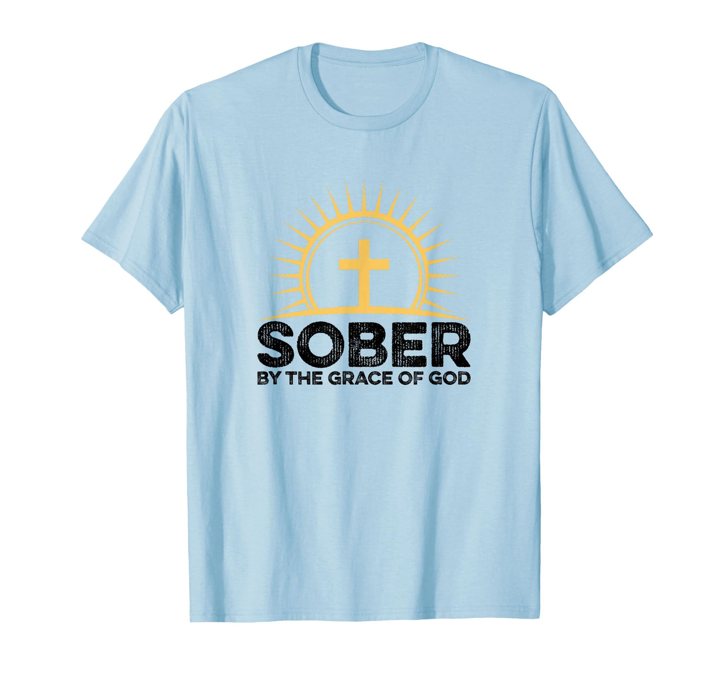 Sober By The Grace O God Alcoholics AA Anonymous Recovery T-Shirt