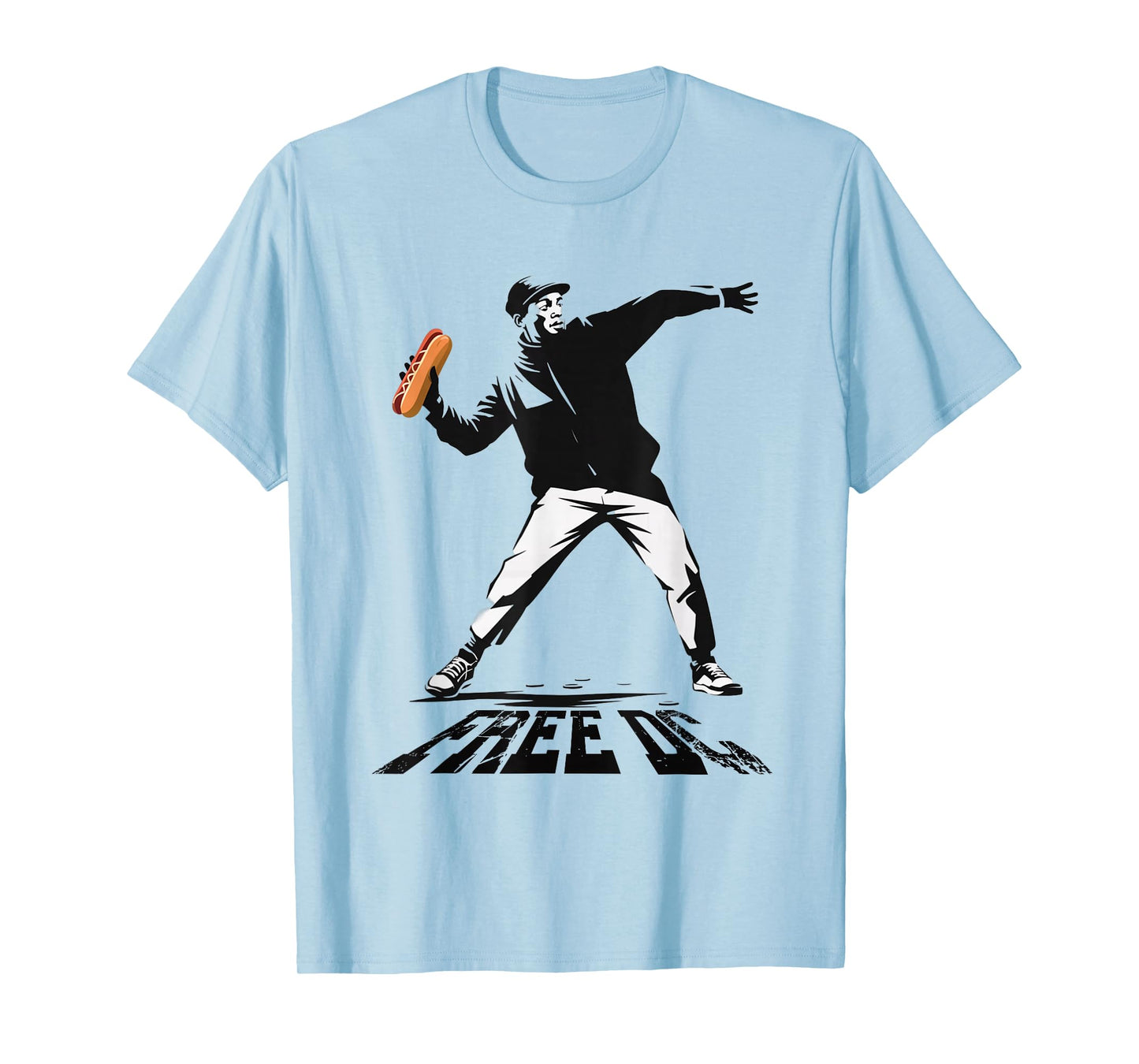 Sandwich Guy Throwing Resist Sandwich Free DC Revolution T-Shirt