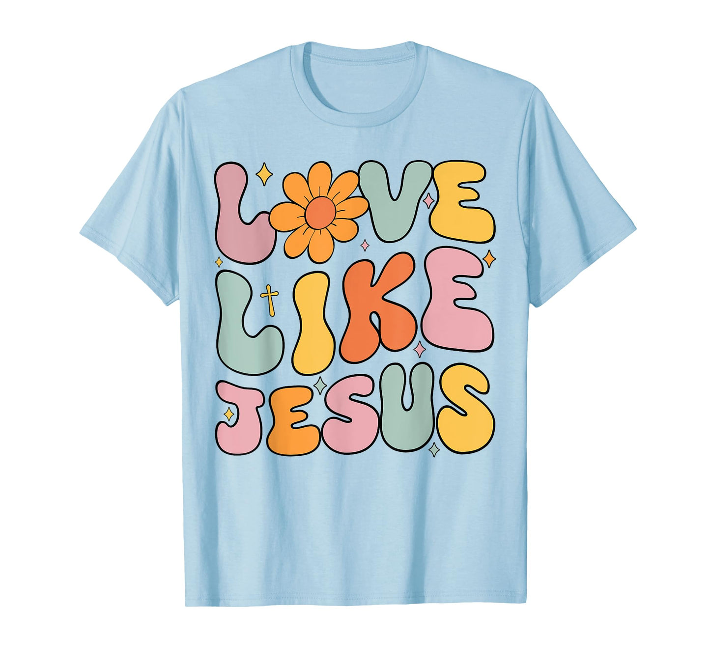 Teen Girl Love Like Jesus Christian Groovy Godsister Toddler T-Shirt