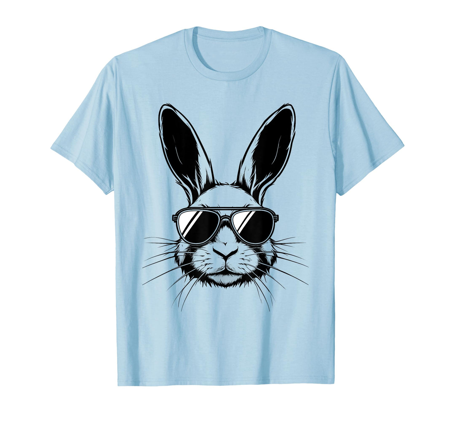Bunny Face With Glasses Shirt Men Boys Kids Easter Day T-Shirt