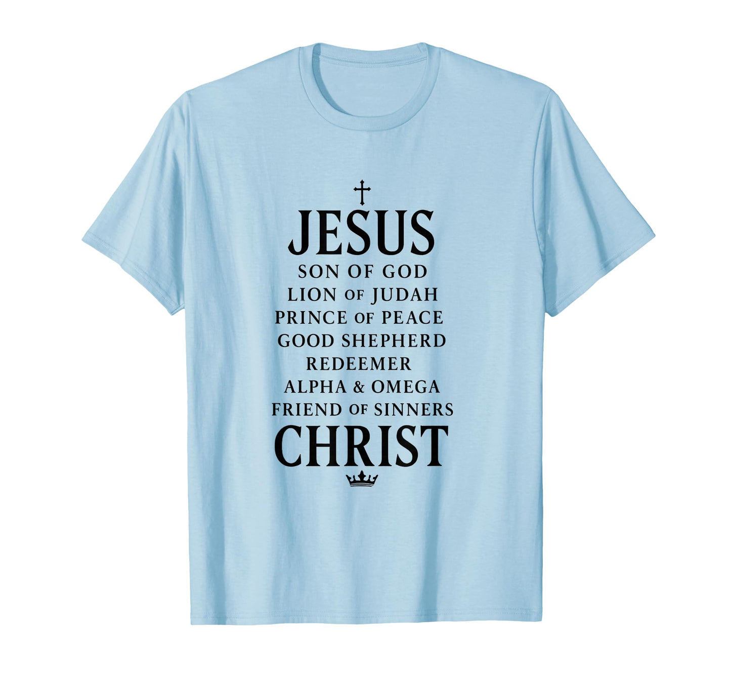 Names Jesus Christ - Son of God | Lion Judah & Prince Peace T-Shirt