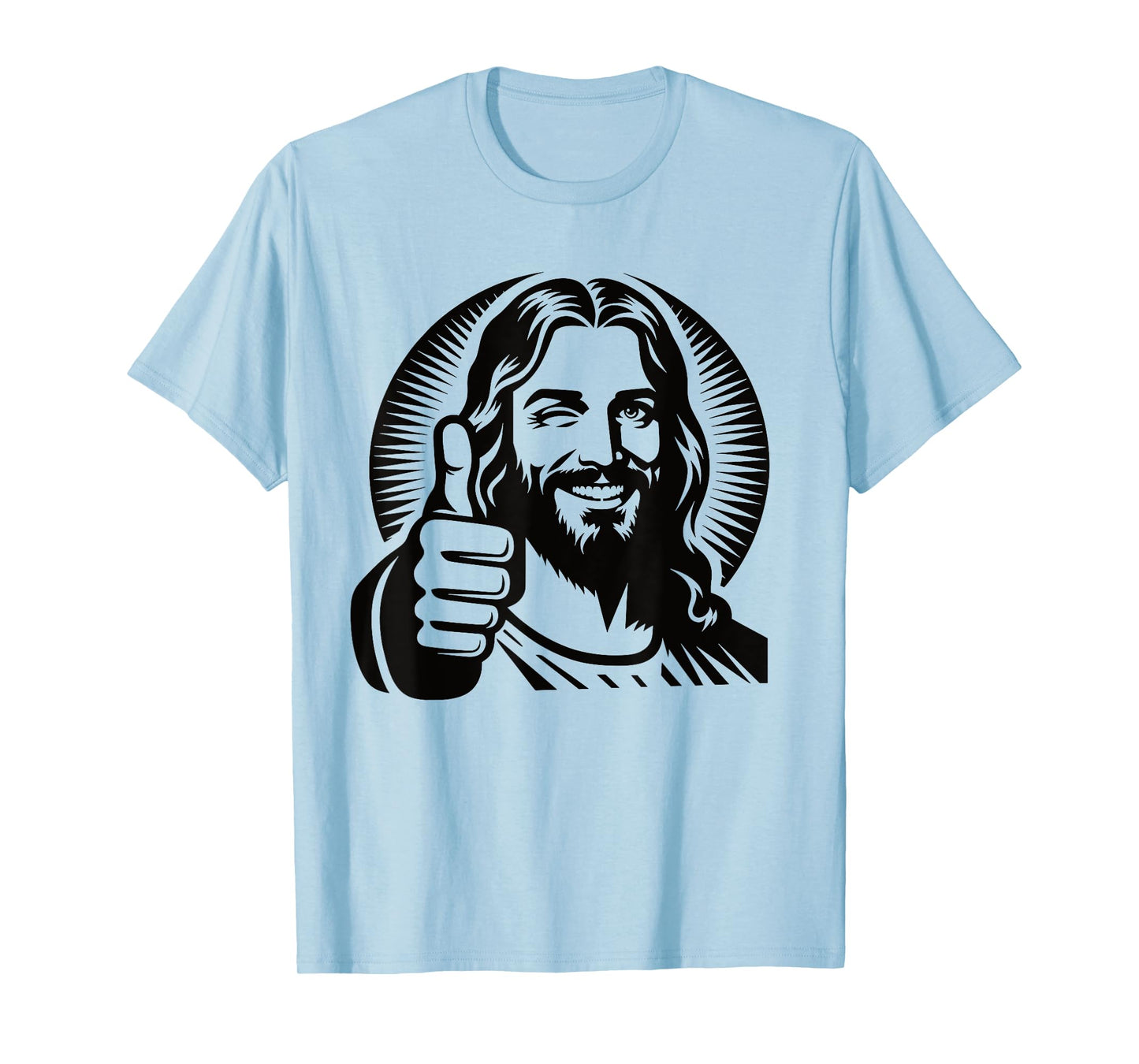 Jesus Christ Smiling Thumbs Up T-Shirt