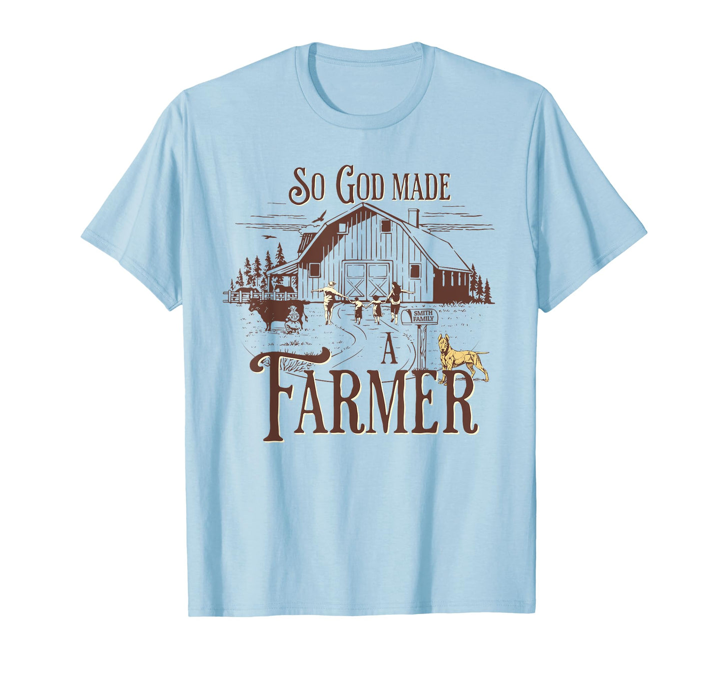 So God Made a Farmer Prayer Design for Country Lovers T-Shirt