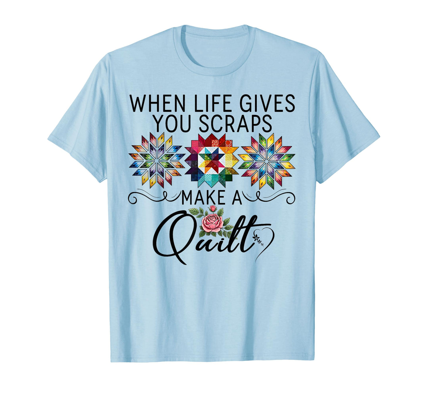 Funny Sewing Sewer Make A Quilt Quilting Patterns Quilter T-Shirt