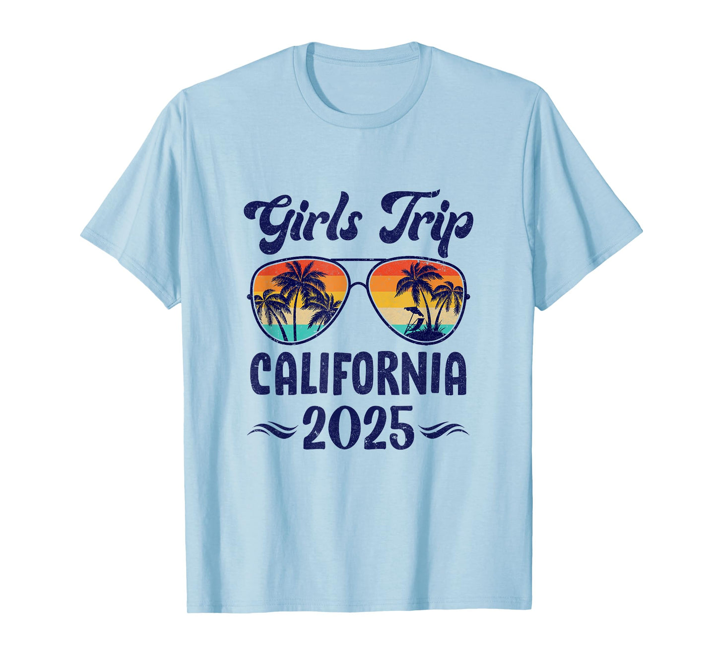 California Girls Trip Beach Vacation 2025 Matching Group T-Shirt