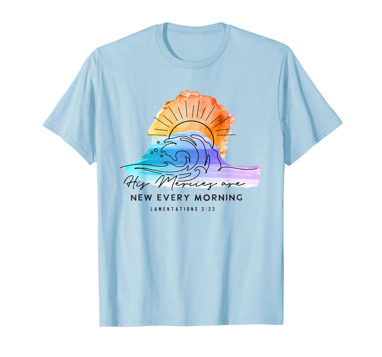 God's Mercy New Every Morning Christians Faith Jesus T-Shirt