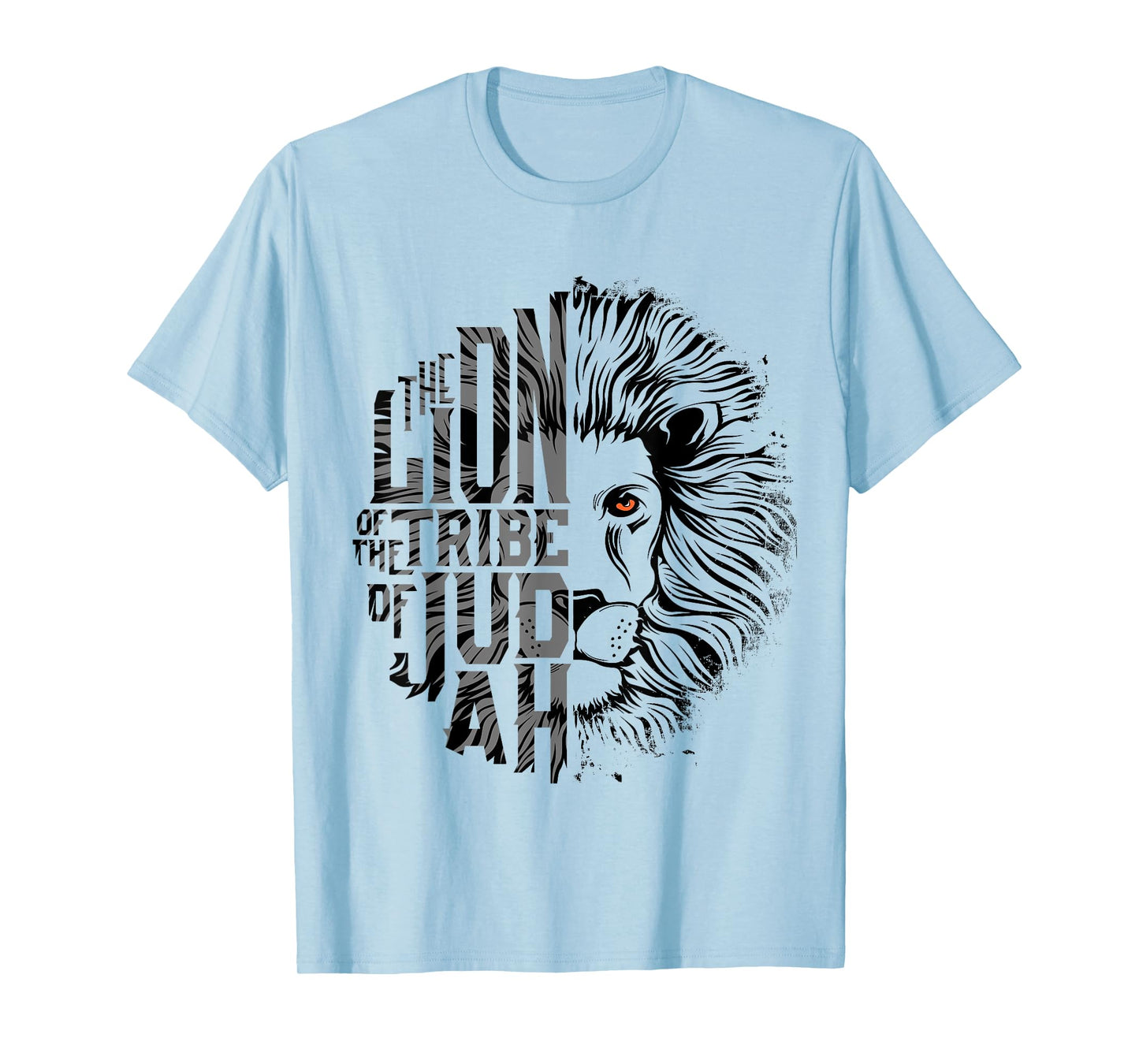 Lion of Tribe of Judah Religious Graphic Christian Worship T-Shirt
