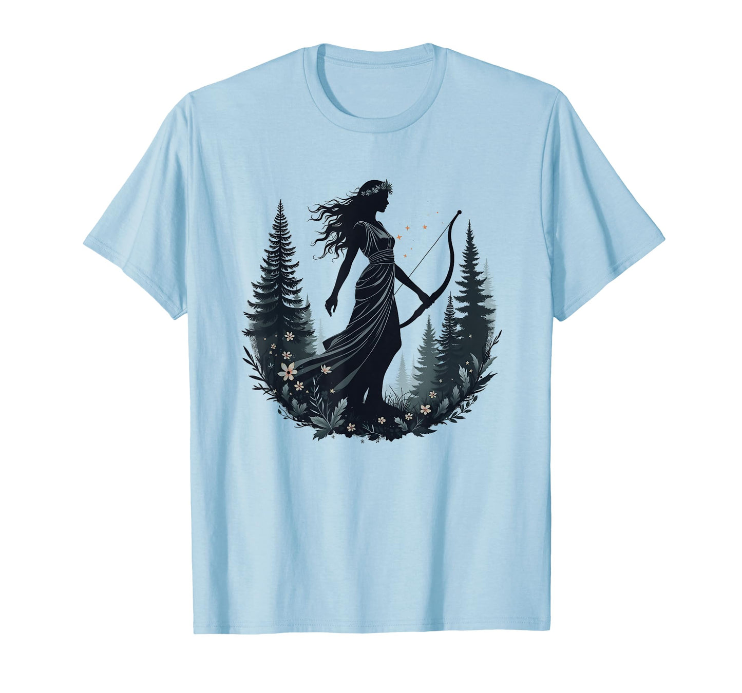 Agema Apparel Artemis Ancient Greek Goddess Greek Mythology T-Shirt