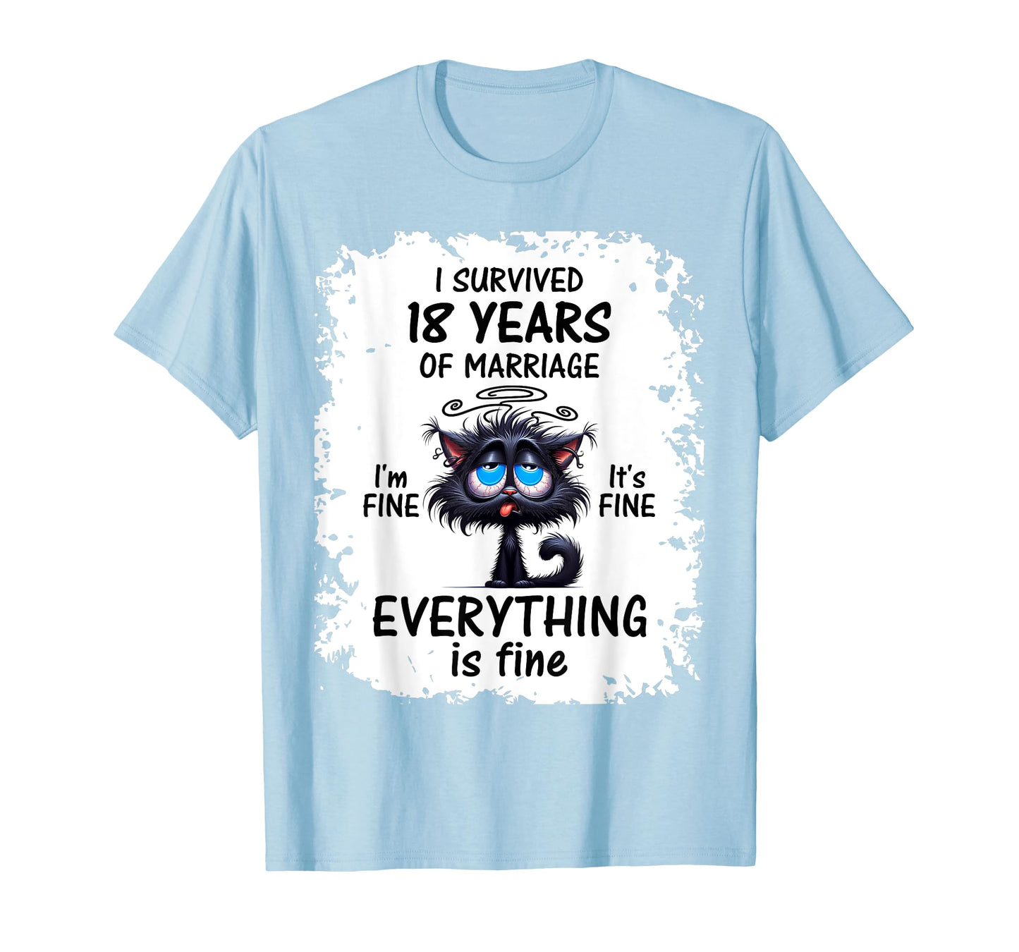 Porcelain Wedding I Survived 18 Years Of Marriage T-Shirt