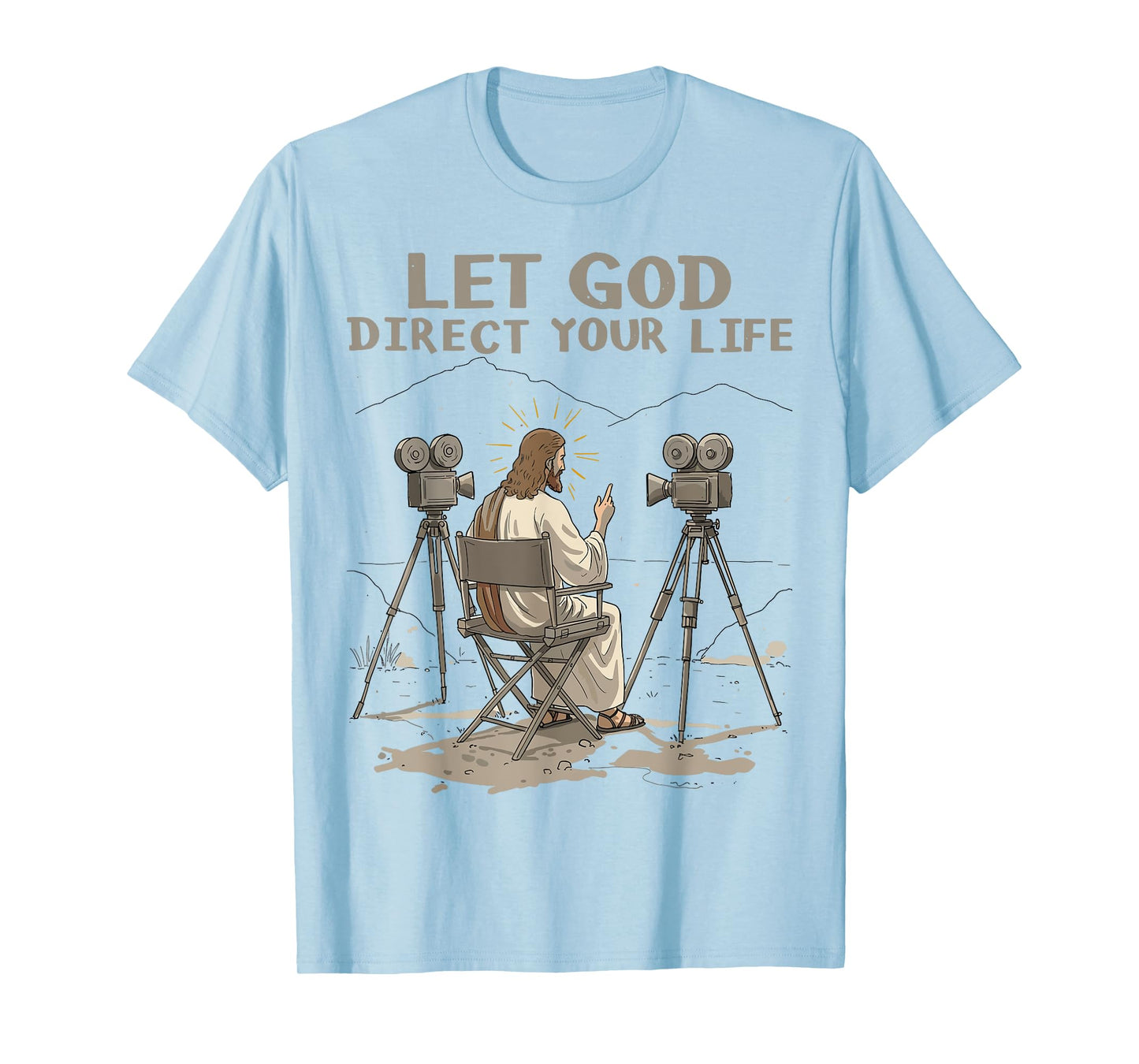 Let God Direct Your Life Christian Men Women Faith Based T-Shirt