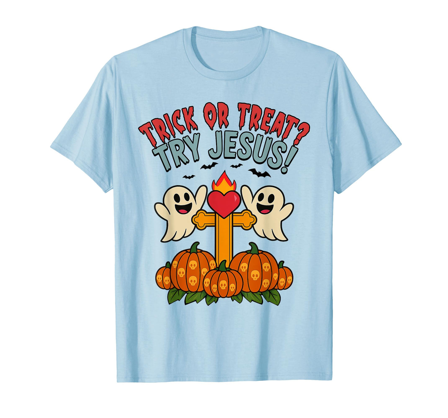 Trick Or Treat Try Jesus Christian Halloween T-Shirt